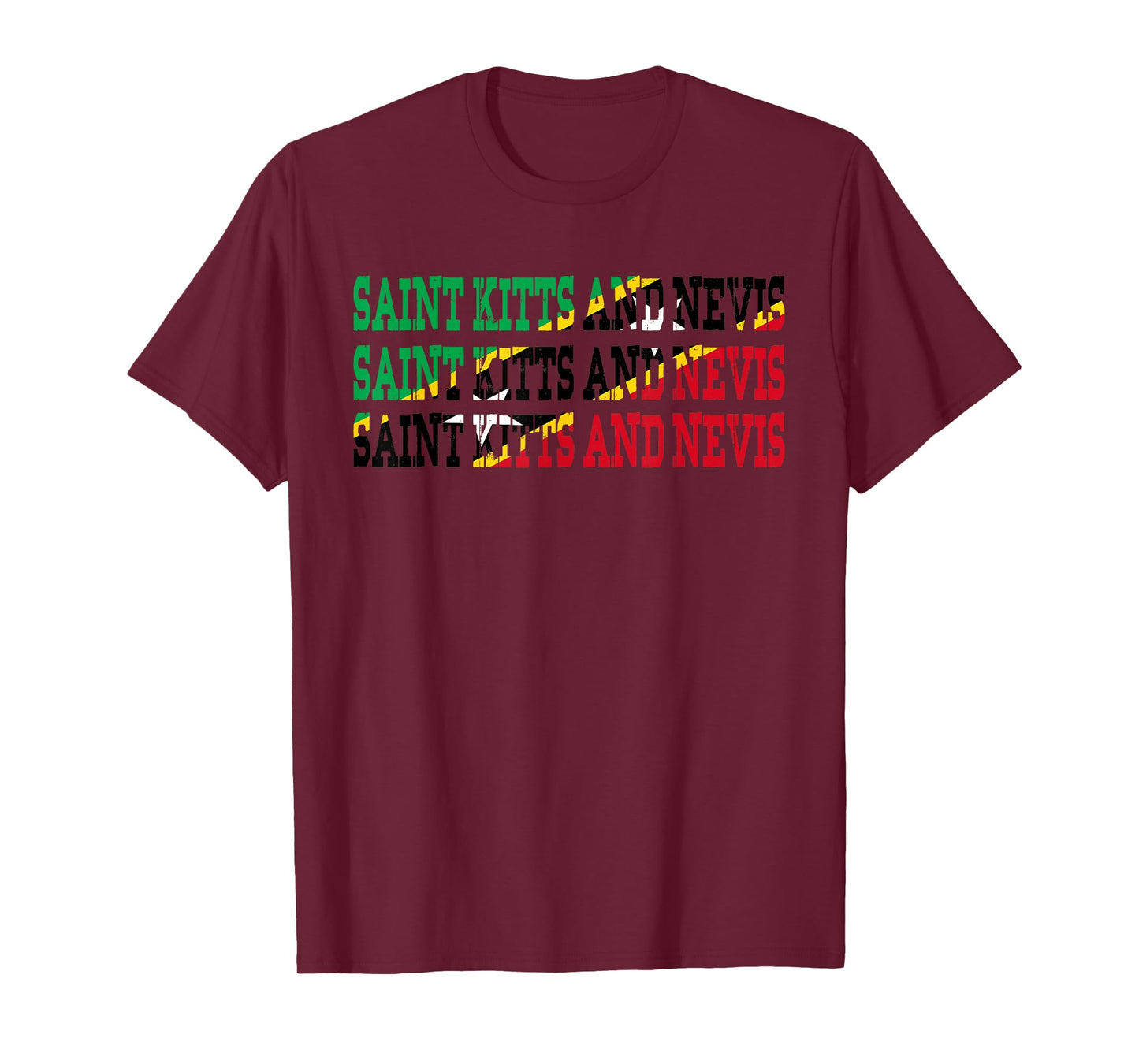 ST KITTS & NEVIS | Kittian Nevisian Flag Sports Lovers Shirt T-Shirt