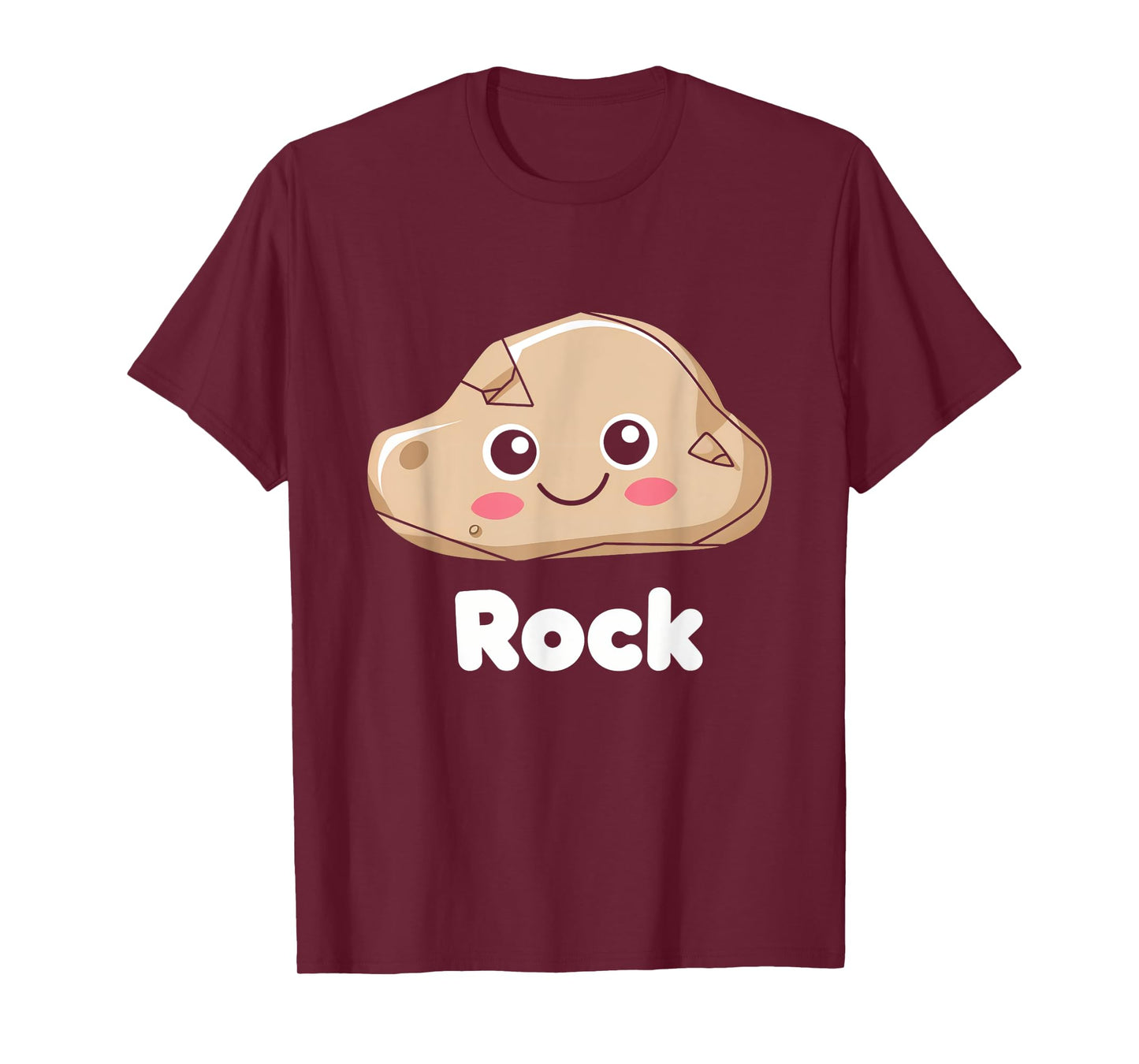 Rock Cute Kawaii Adorable Playful Cartoon Character T-Shirt