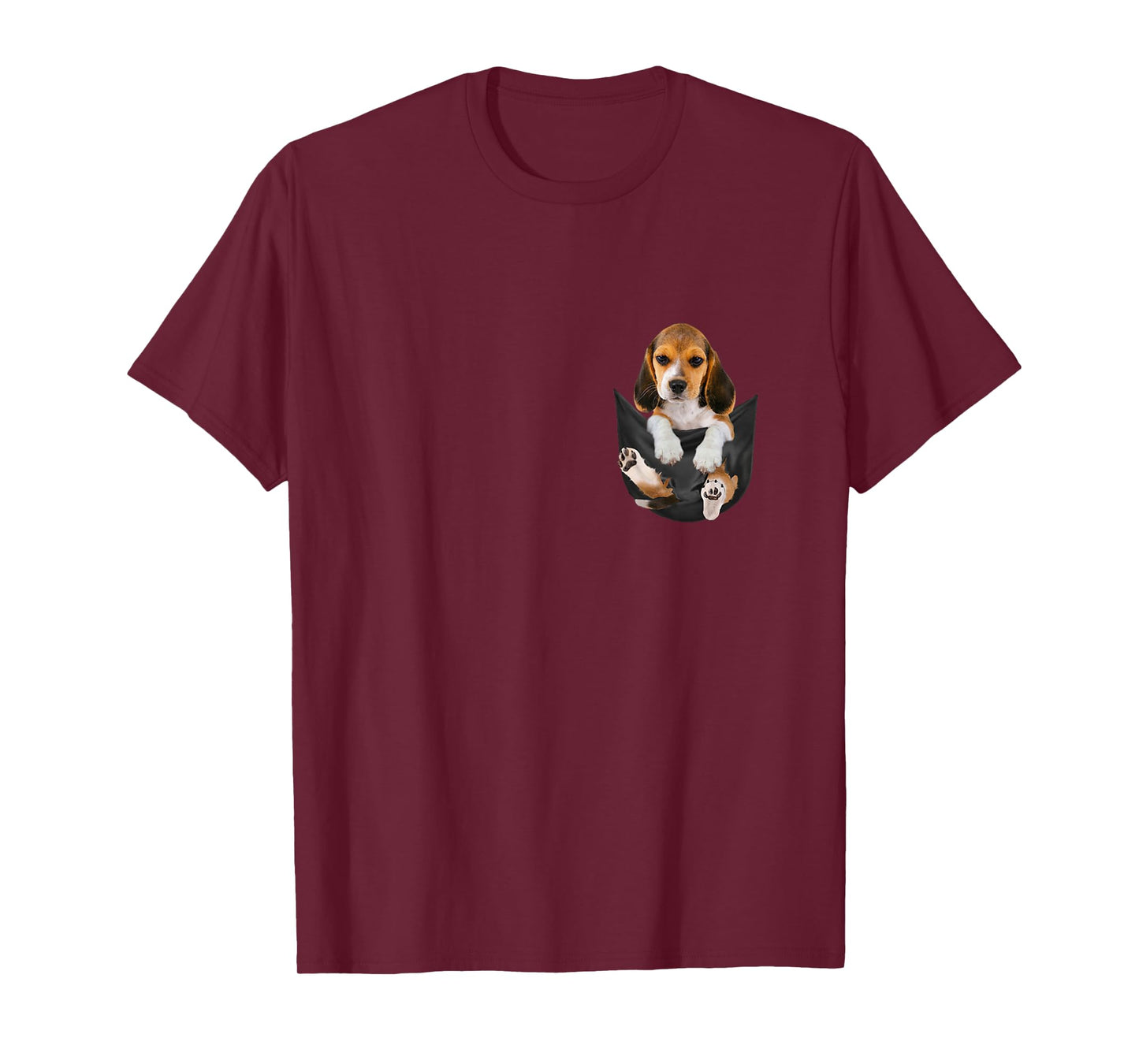 Dog Lovers Gifts Beagle In Pocket Funny Dog Face T-Shirt