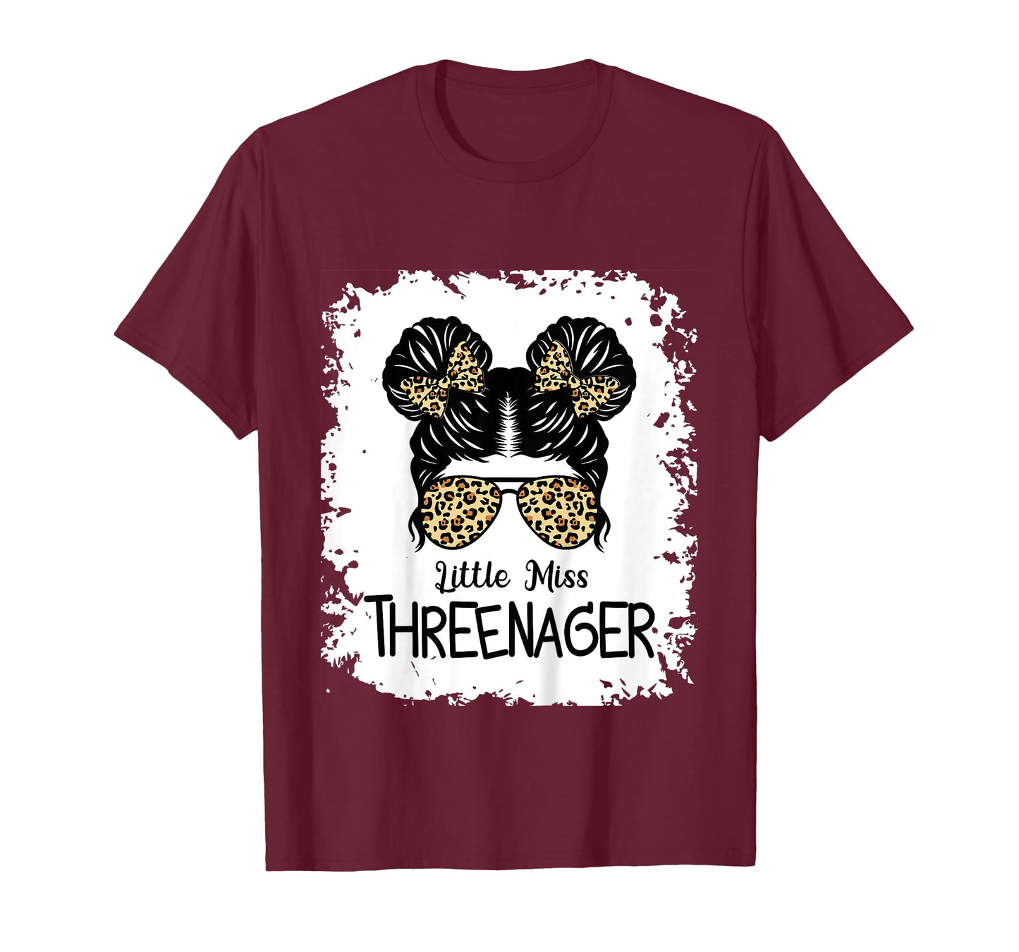 Little Miss Threenager Threenager Girl Birthday 3 Years T-Shirt