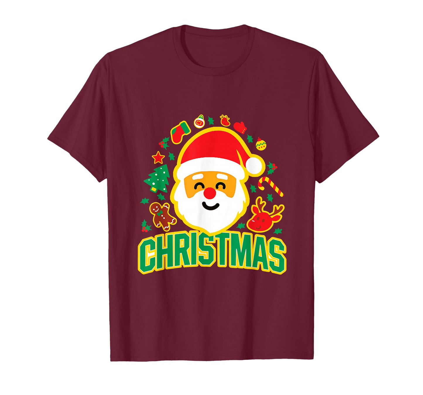 Cute Santa Claus Christmas Festive Holiday Xmas Decorations T-Shirt