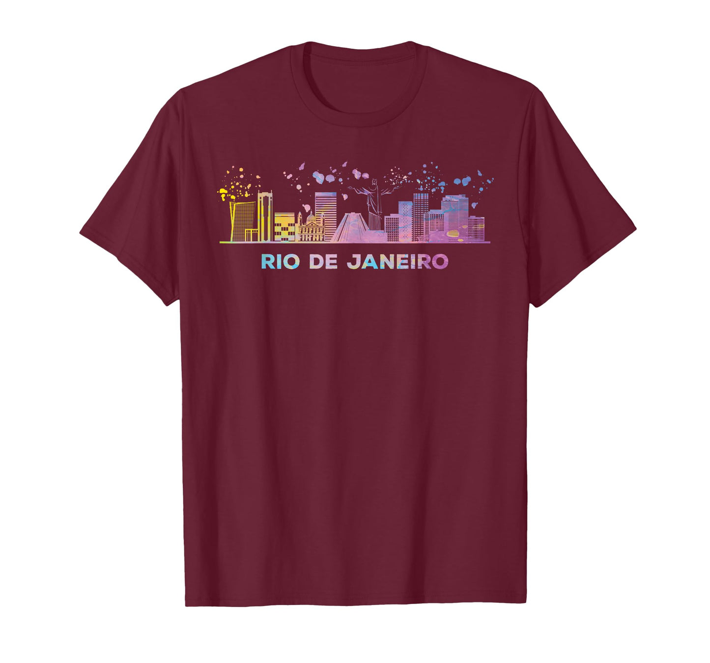 Fluminense Skyline Colorful Cityscape Rio De Janeiro T-Shirt