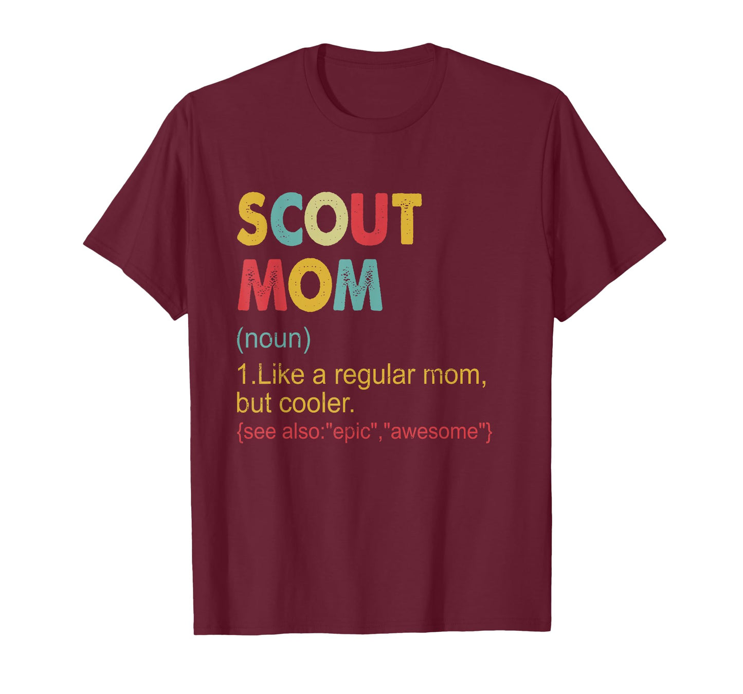 Scout Mom Definition - Vintage Funny Scout Mom For Women T-Shirt