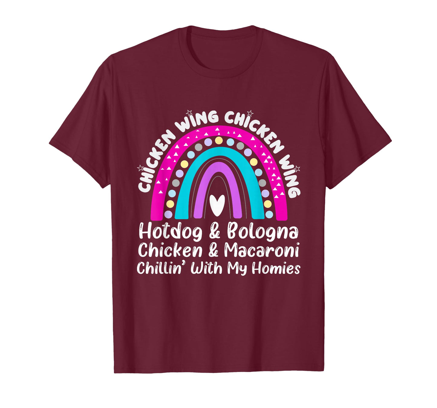 Viral Chicken Wing Chicken Wing Hot Dog Bologna Song Lyric T-Shirt