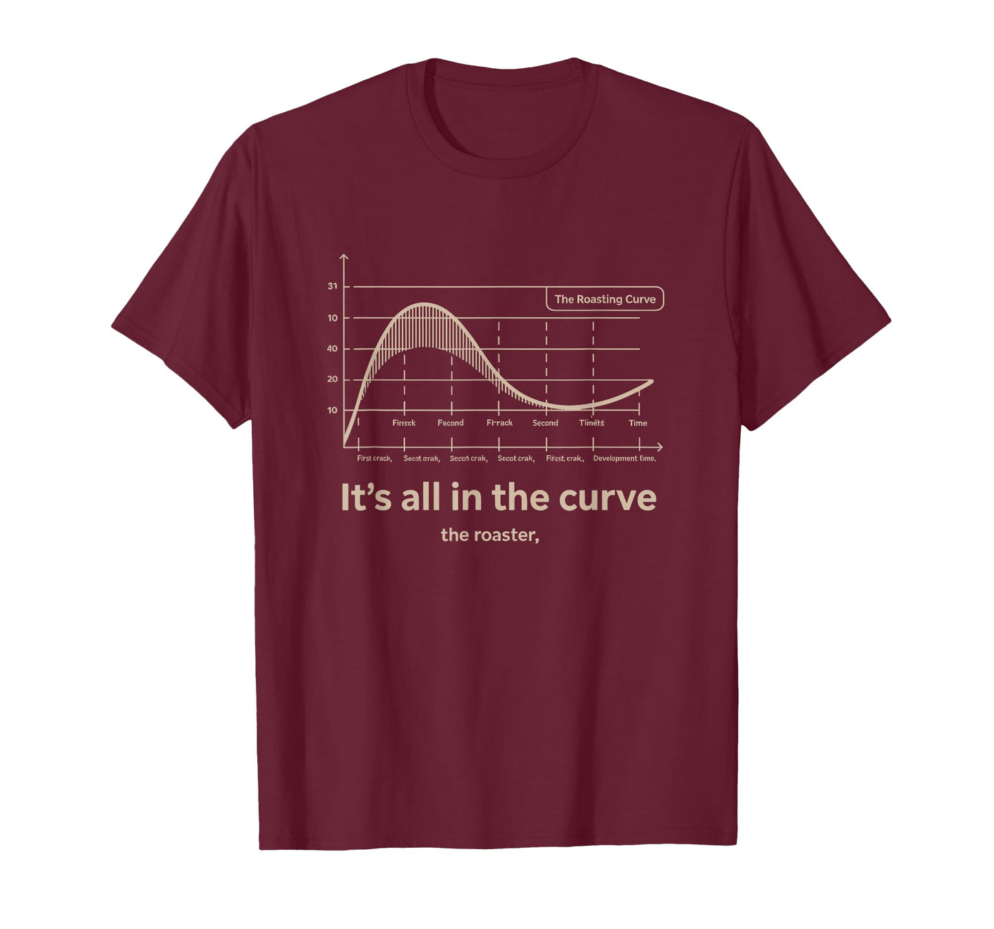 Home Coffee Roaster The Roasting Curve Java Lovers Life T-Shirt