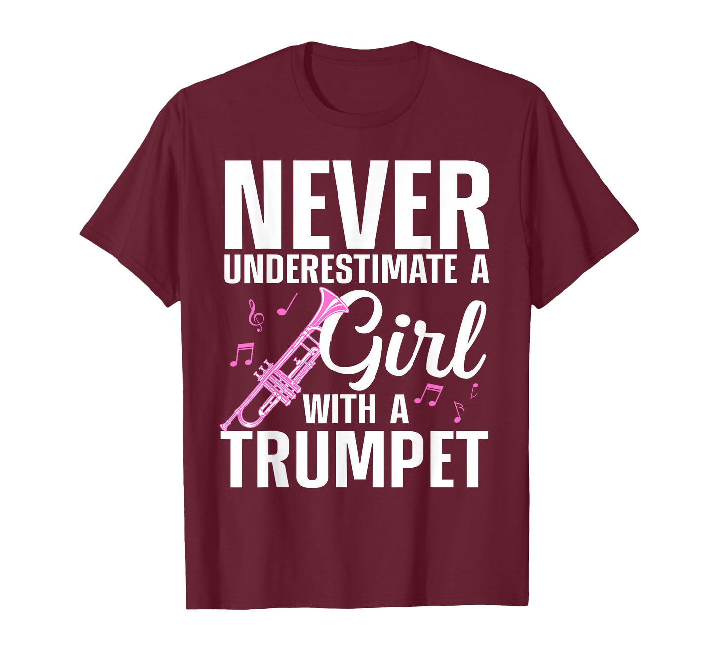 Cool Trumpet for Women Girls Marching Band Trumpet Player T-Shirt