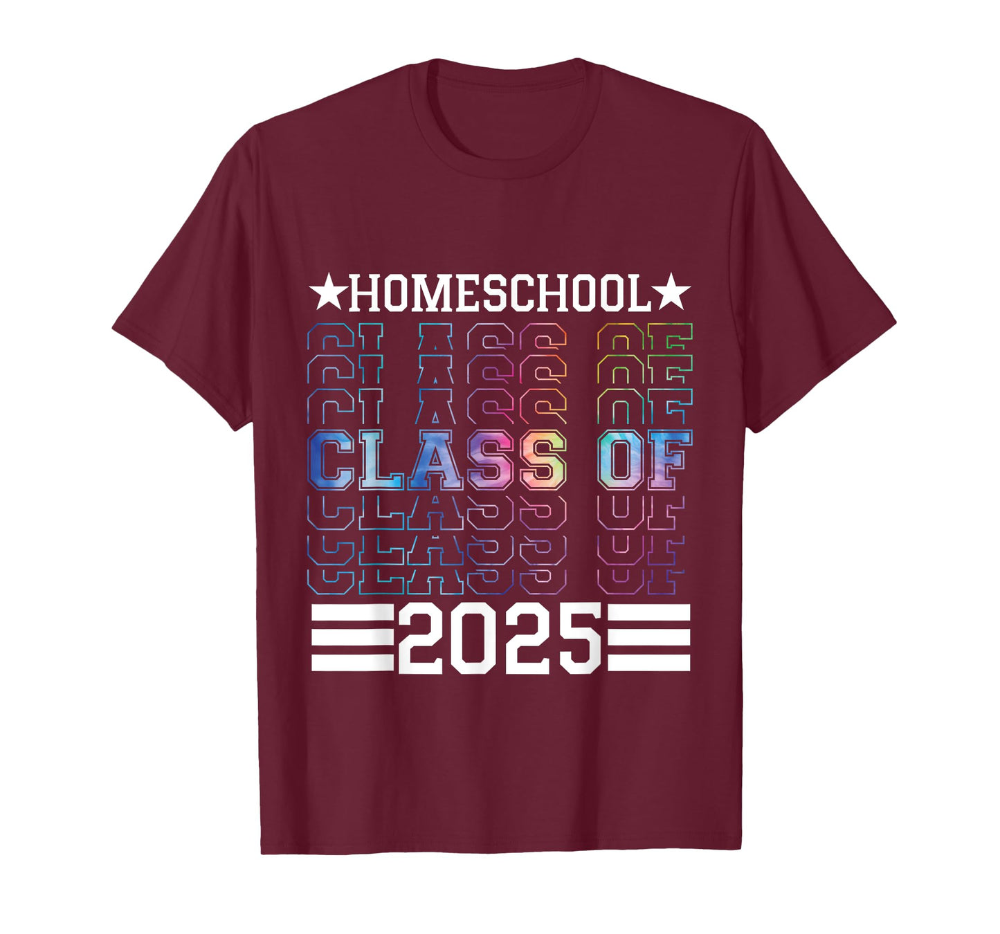 Homeschool Class Of 2025 Senior Graduation T-Shirt
