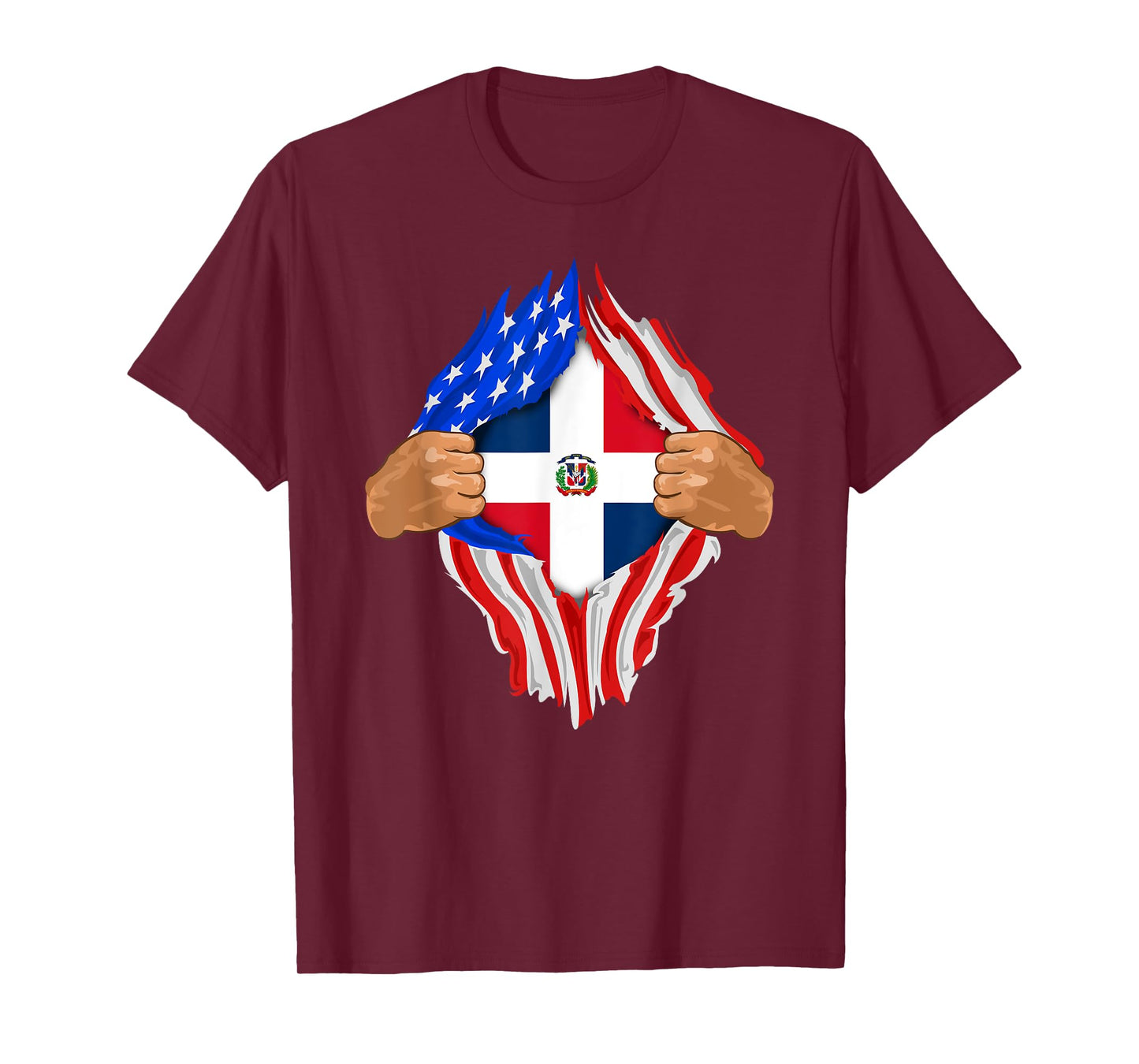 Dominican Blood Inside Me Dominican Republic Flag Gift T-Shirt
