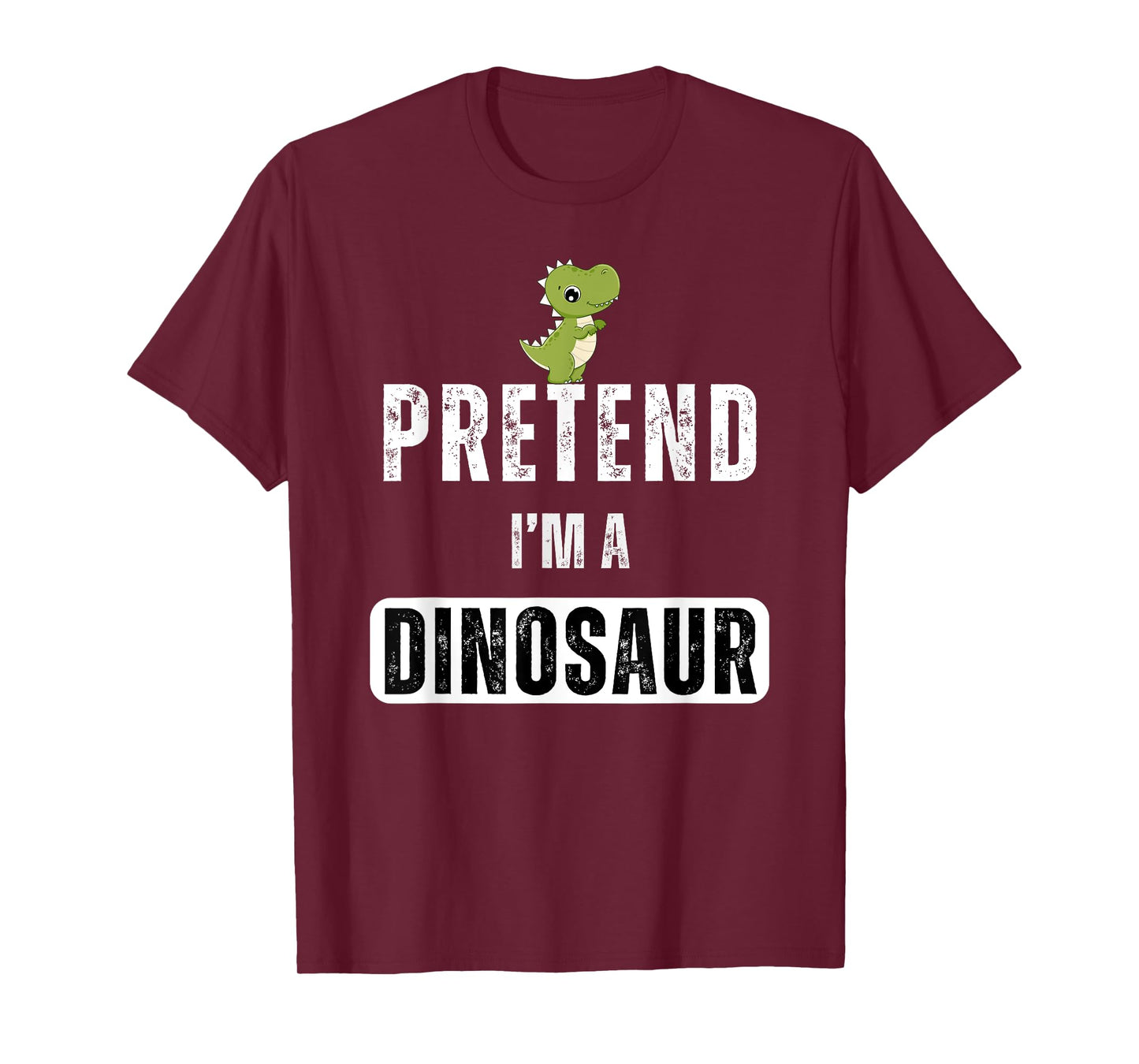 Pretend I'm a dinosaur Lazy Halloween Easy Costume T-Shirt