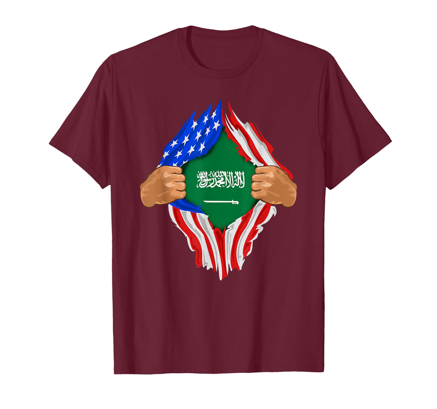 Saudi Arabian Blood Inside Me Shirt | Saudi Arabia Flag Gift T-Shirt