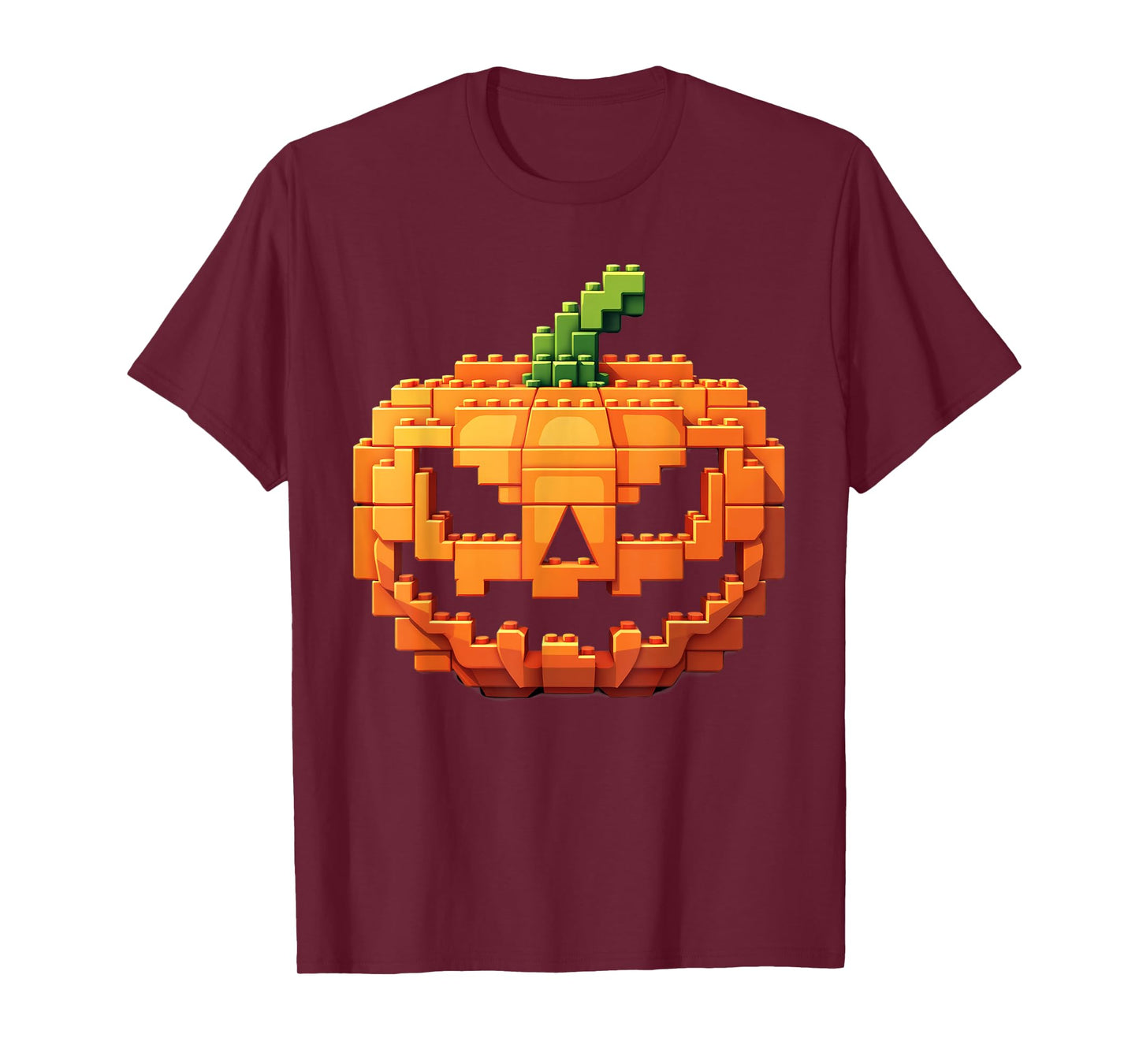Halloween Master Builder Pumpkin kids Building Blocks Bricks T-Shirt