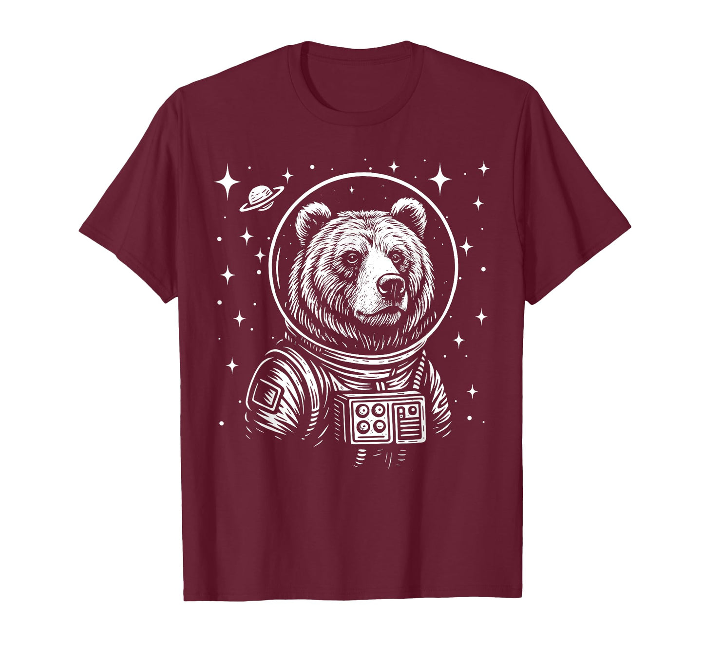 Astronaut Grizzly Bear Space Galaxy T-Shirt