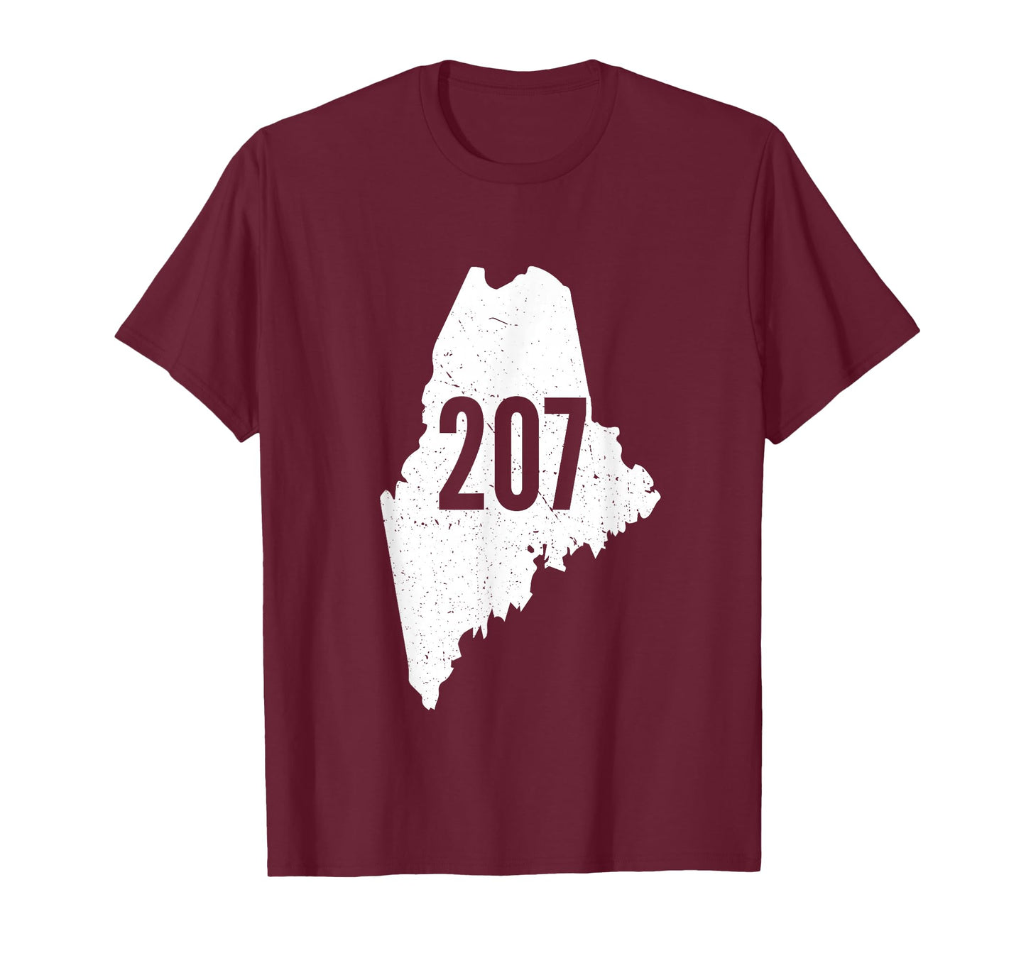 207 Maine State Area Code Outline Pride T-Shirt