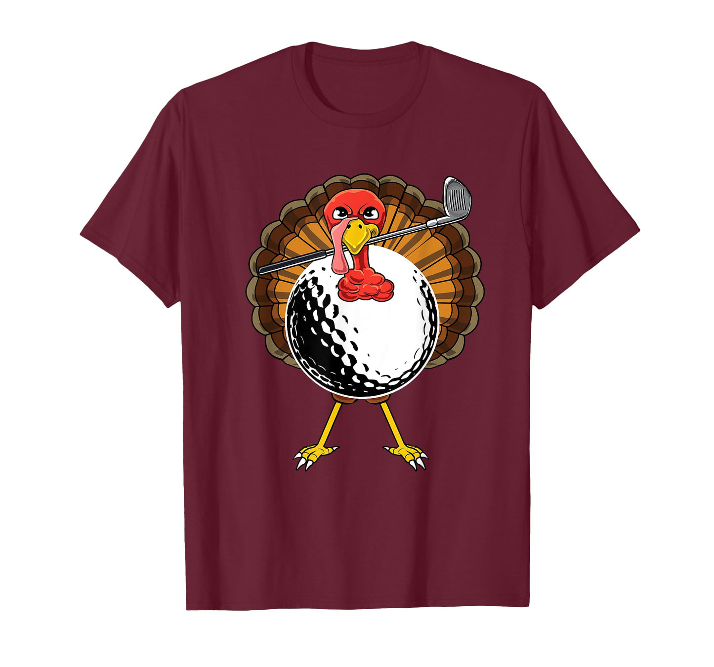 Funny Golfing Thanksgiving Golf Lover Turkey Day Golfer T-Shirt