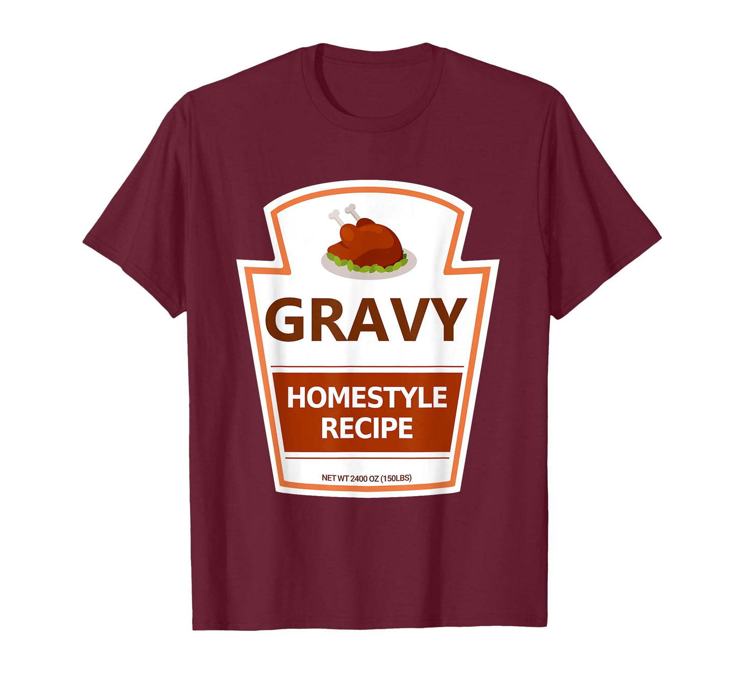 Lazy Costume Thanksgiving Gravy Jar T-Shirt
