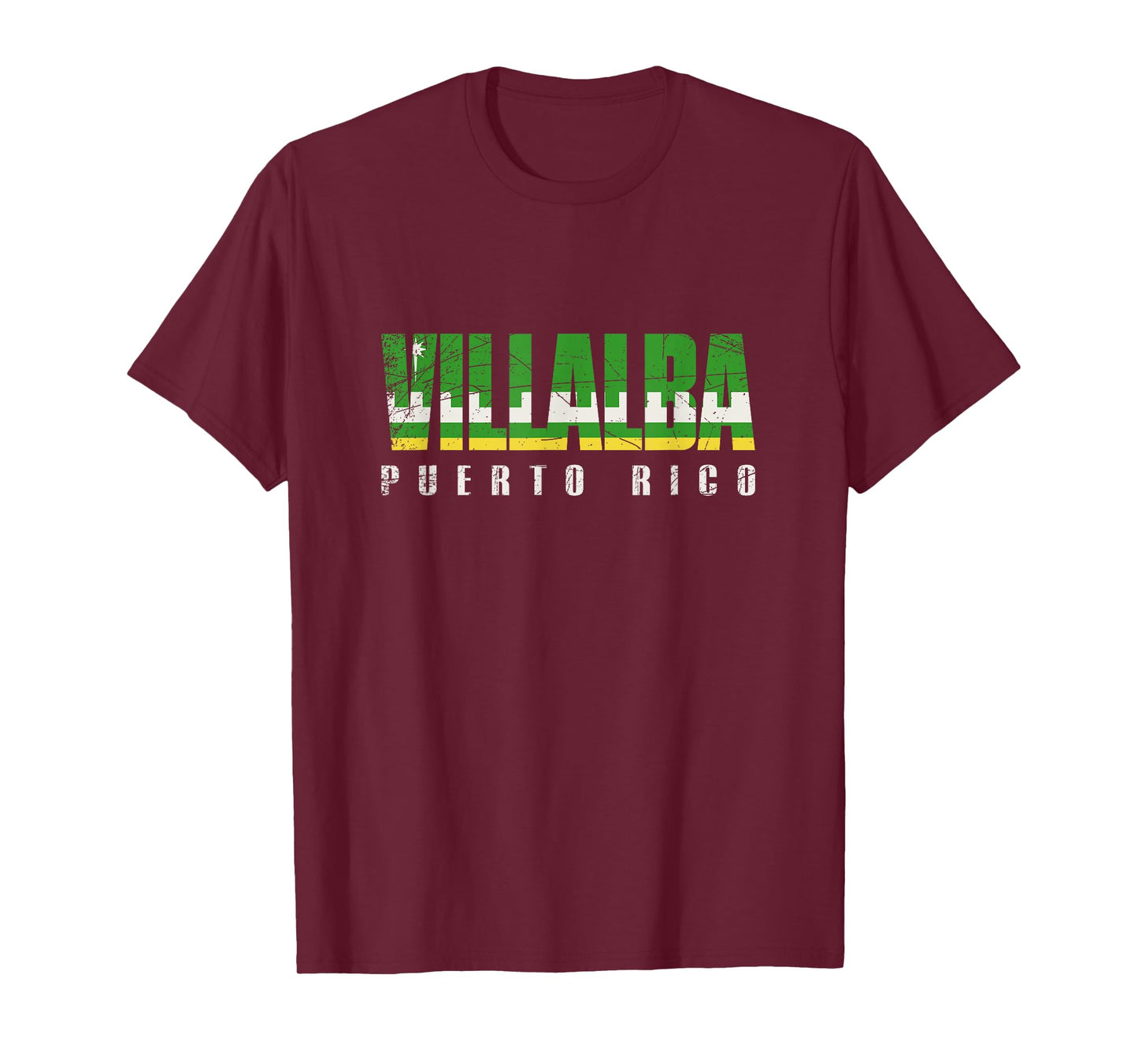 Villalba City in Puerto Rico, Villalba Flag T-Shirt