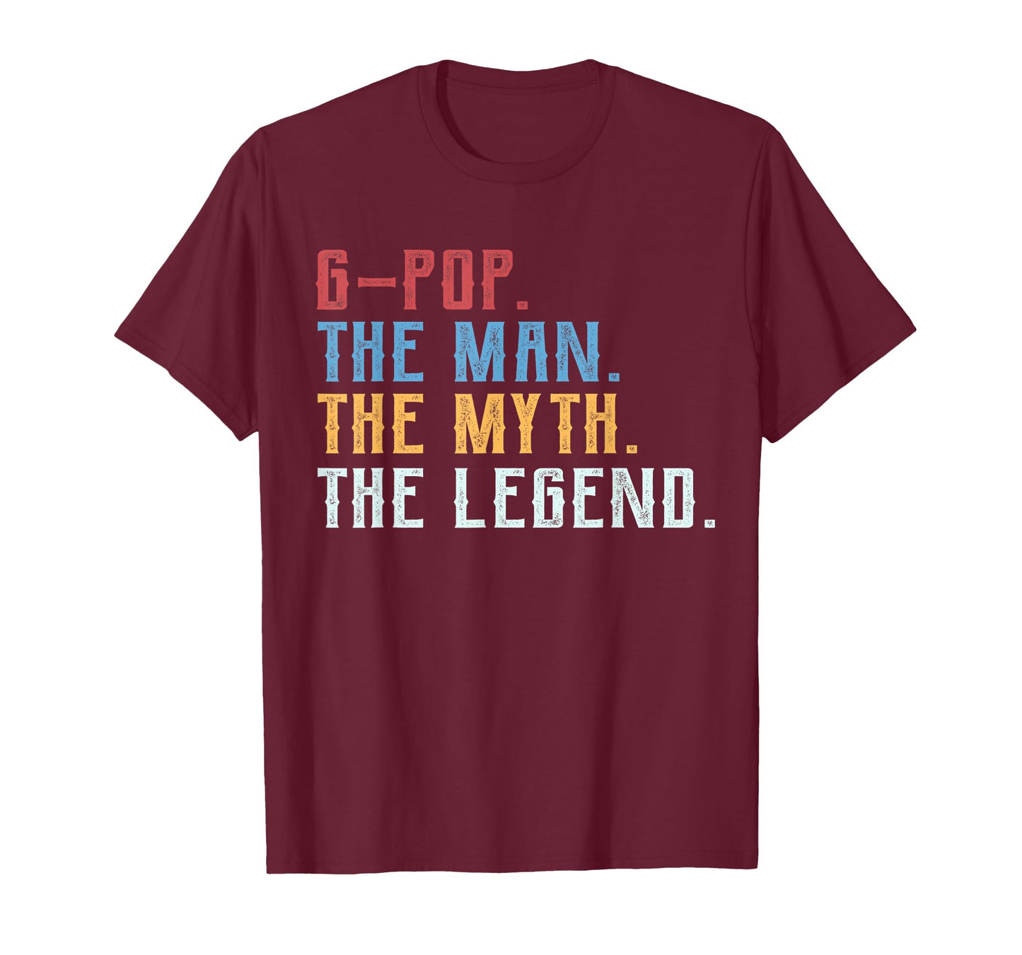Cool Grandpa Shirt, G-pop the Man the Myth the Legend T-Shirt