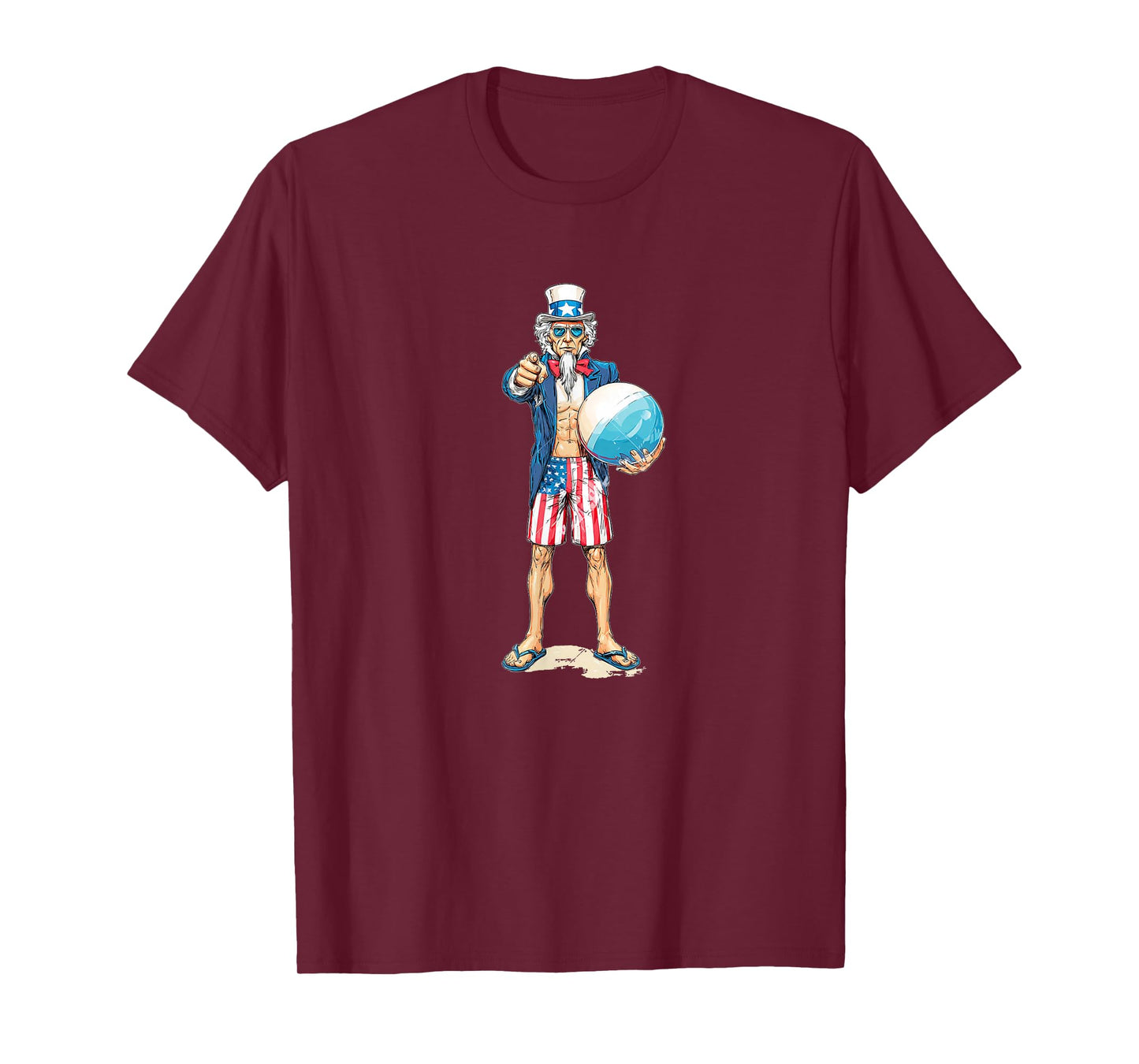 Funny Sam in Summer Vacation with Beach Ball Costume T-Shirt