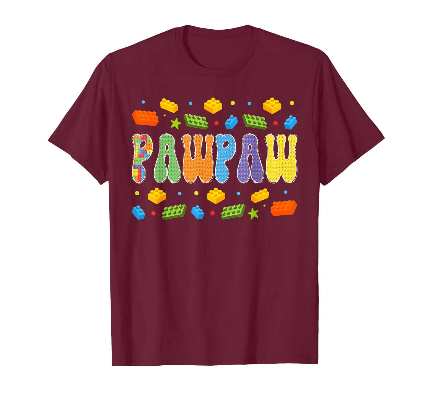 Pawpaw Building Bricks Block Master Builder Matching T-Shirt