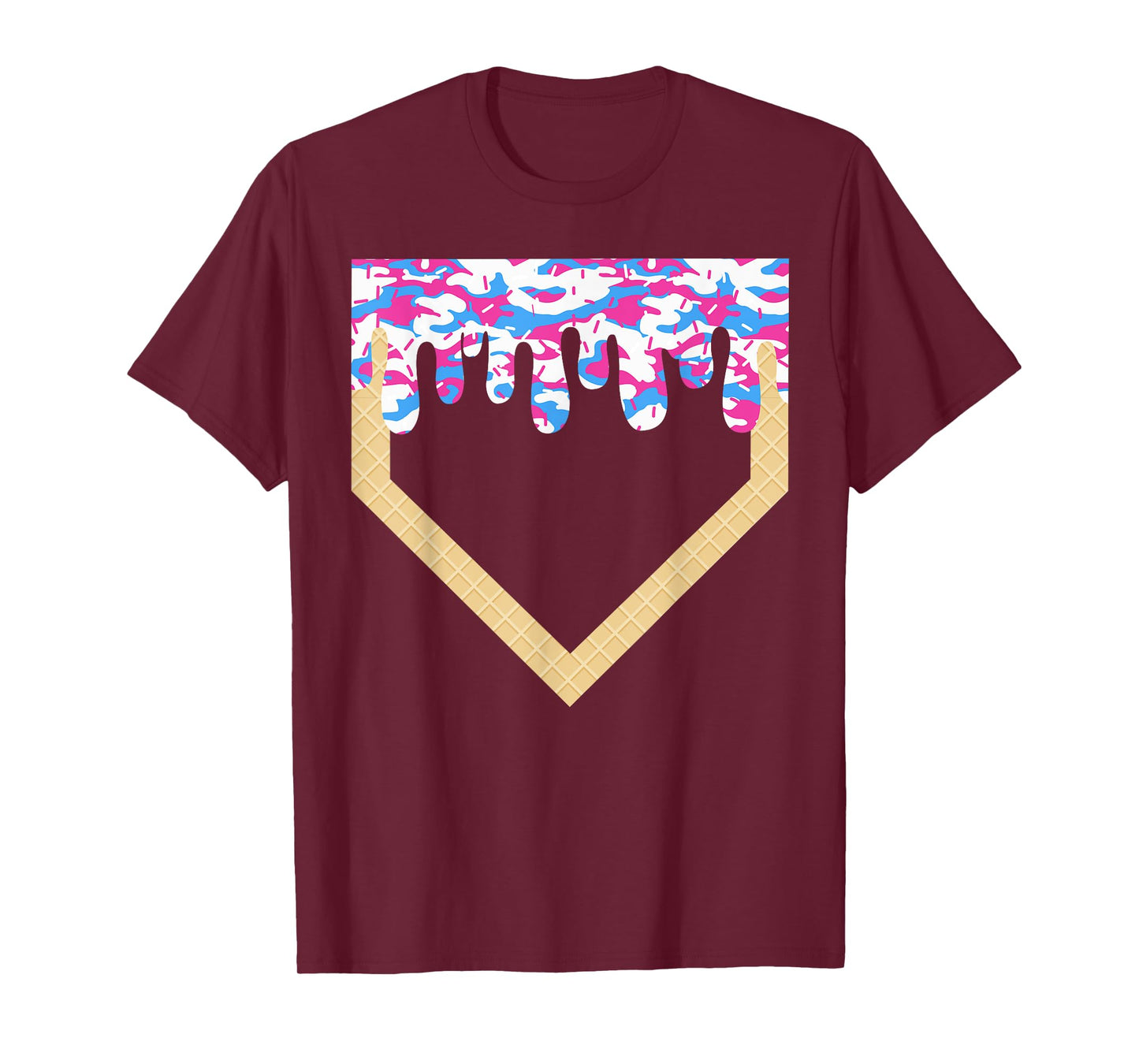 Halloween Baseball Home Plate Drip Baseball Lifestyle Boys T-Shirt