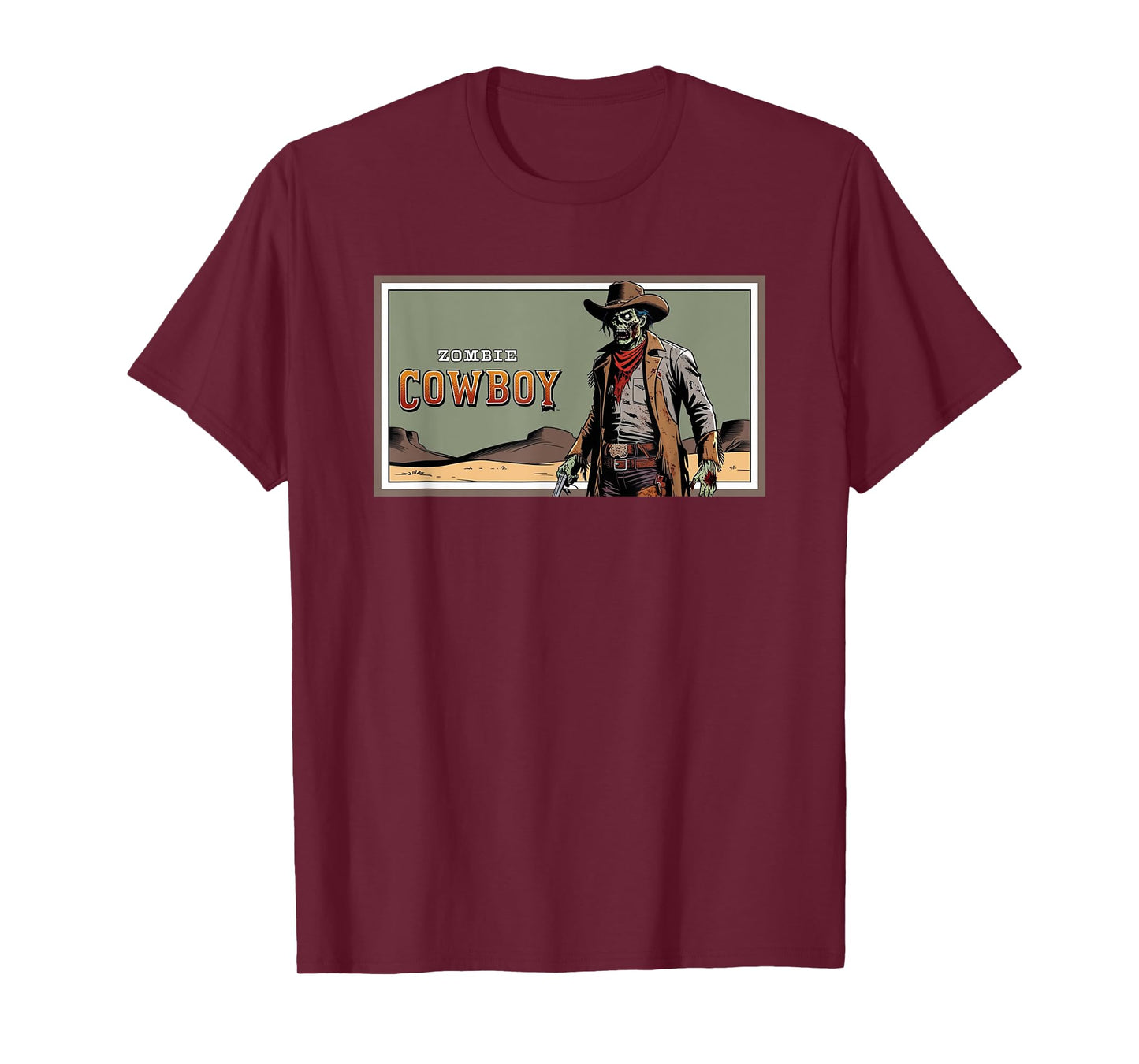 Zombie Cowboy Western Comic T-Shirt