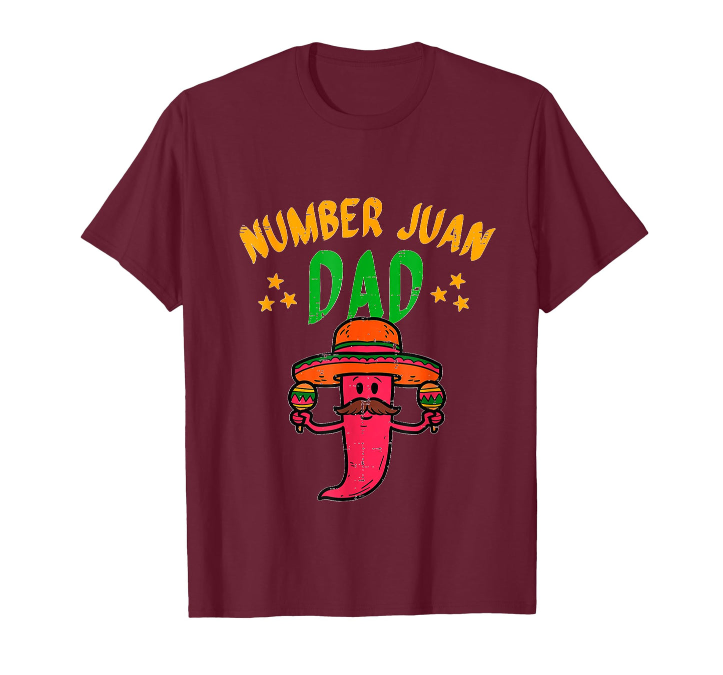 Number One Dad Mexican Fathers Day Funny Padre Juan Papa Men T-Shirt