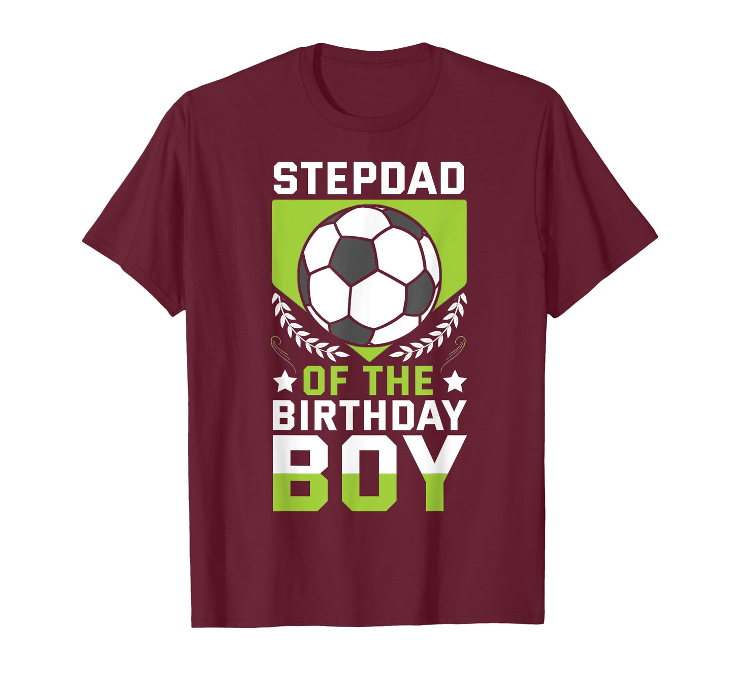 Stepdad of the Birthday Boy Soccer Player Bday Team Party T-Shirt