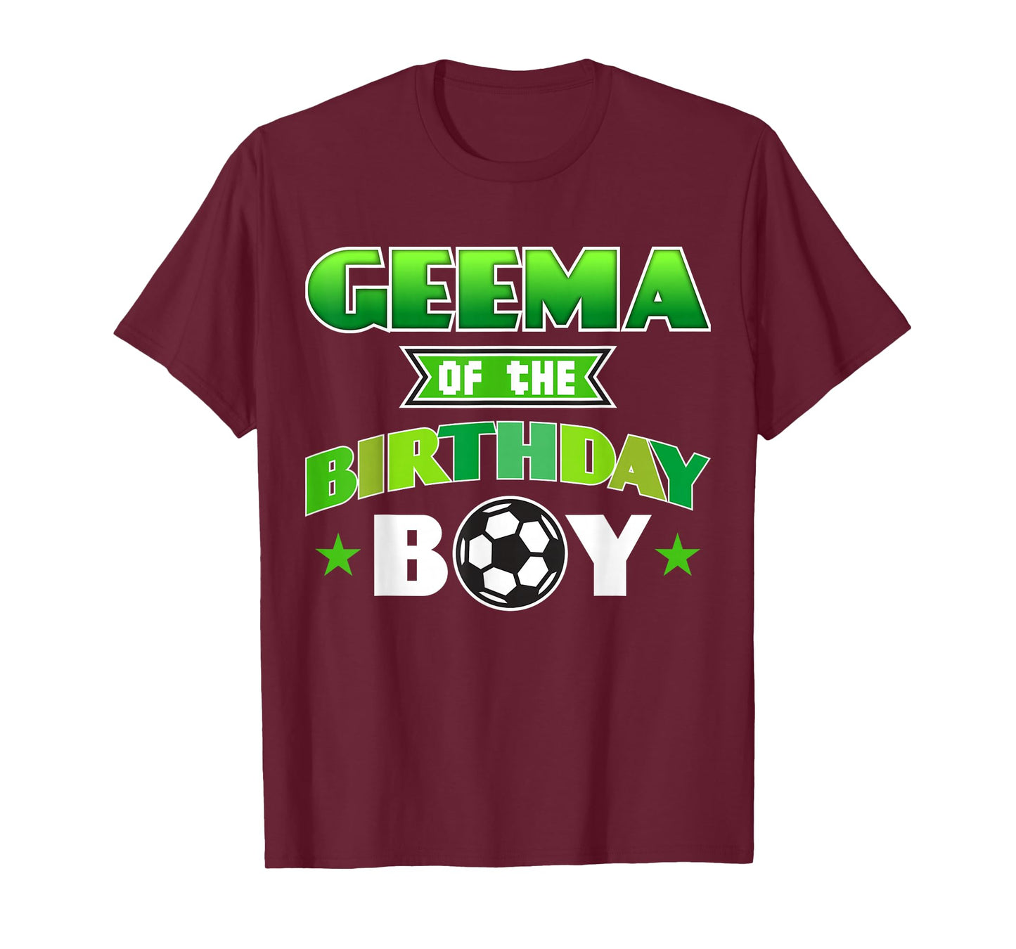 Geema of The Birthday Boy Soccer Party Family Love T-Shirt