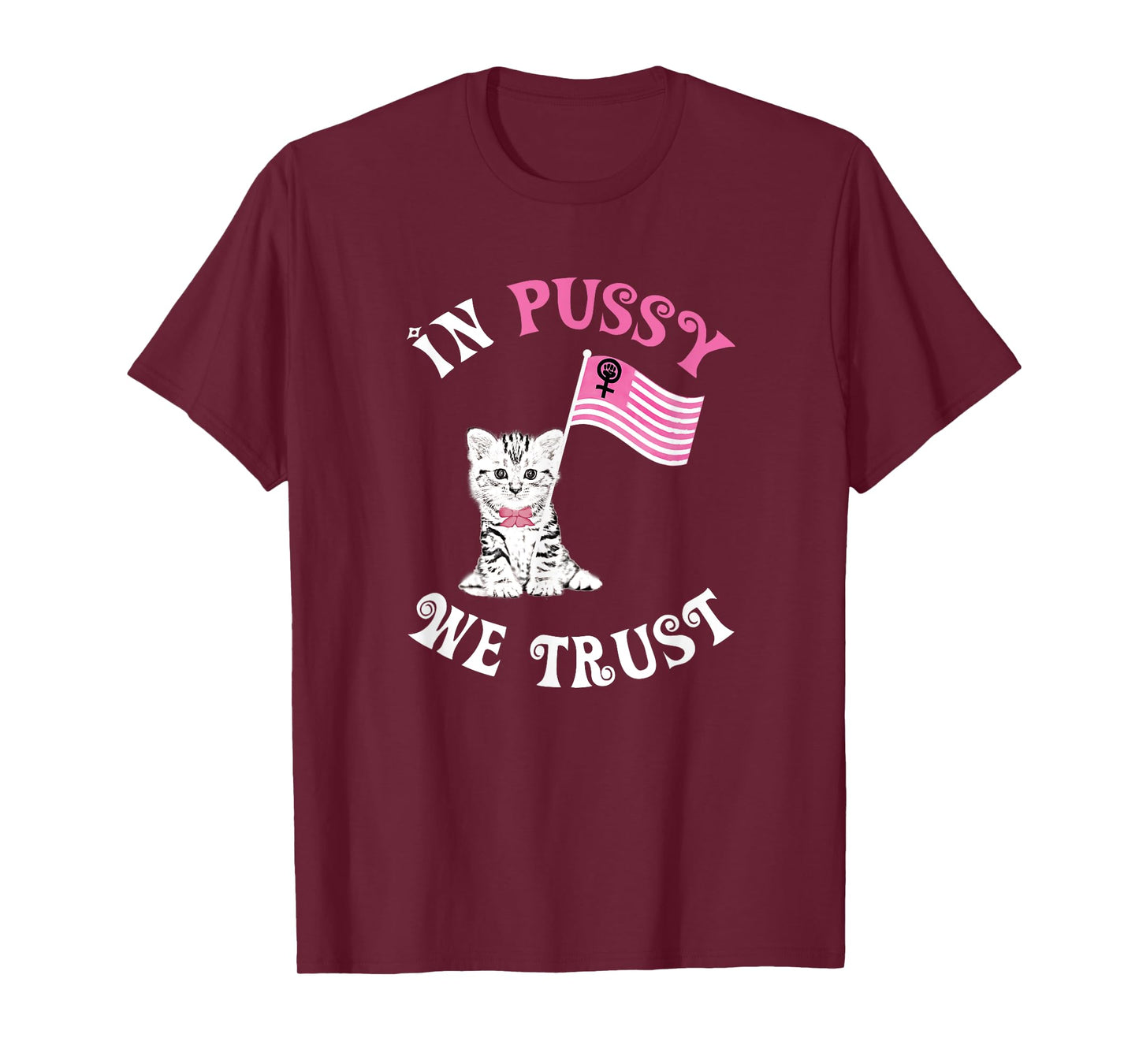 In Pussy We Trust T-shirt Funny Nasty Woman Cat Tee T-Shirt