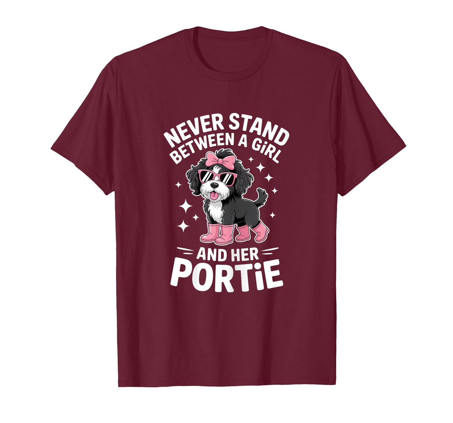 Portuguese Water Dog Girl Funny Portie T-Shirt