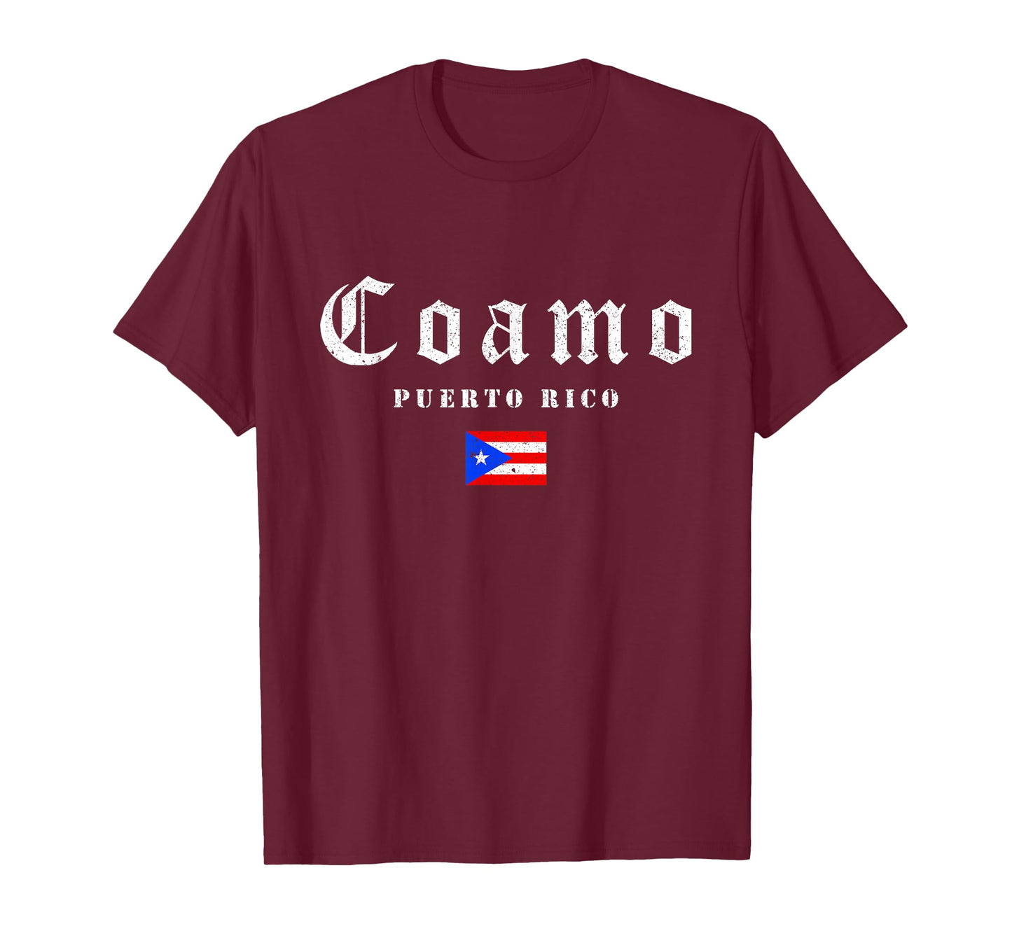 Vintage Coamo Puerto Rico Flag Pride Home Root Travel T-Shirt