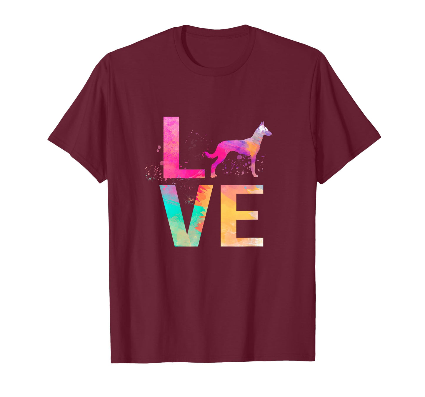 Colorful Belgian Malinois Dog Mom Gifts Belgian Malinois T-Shirt
