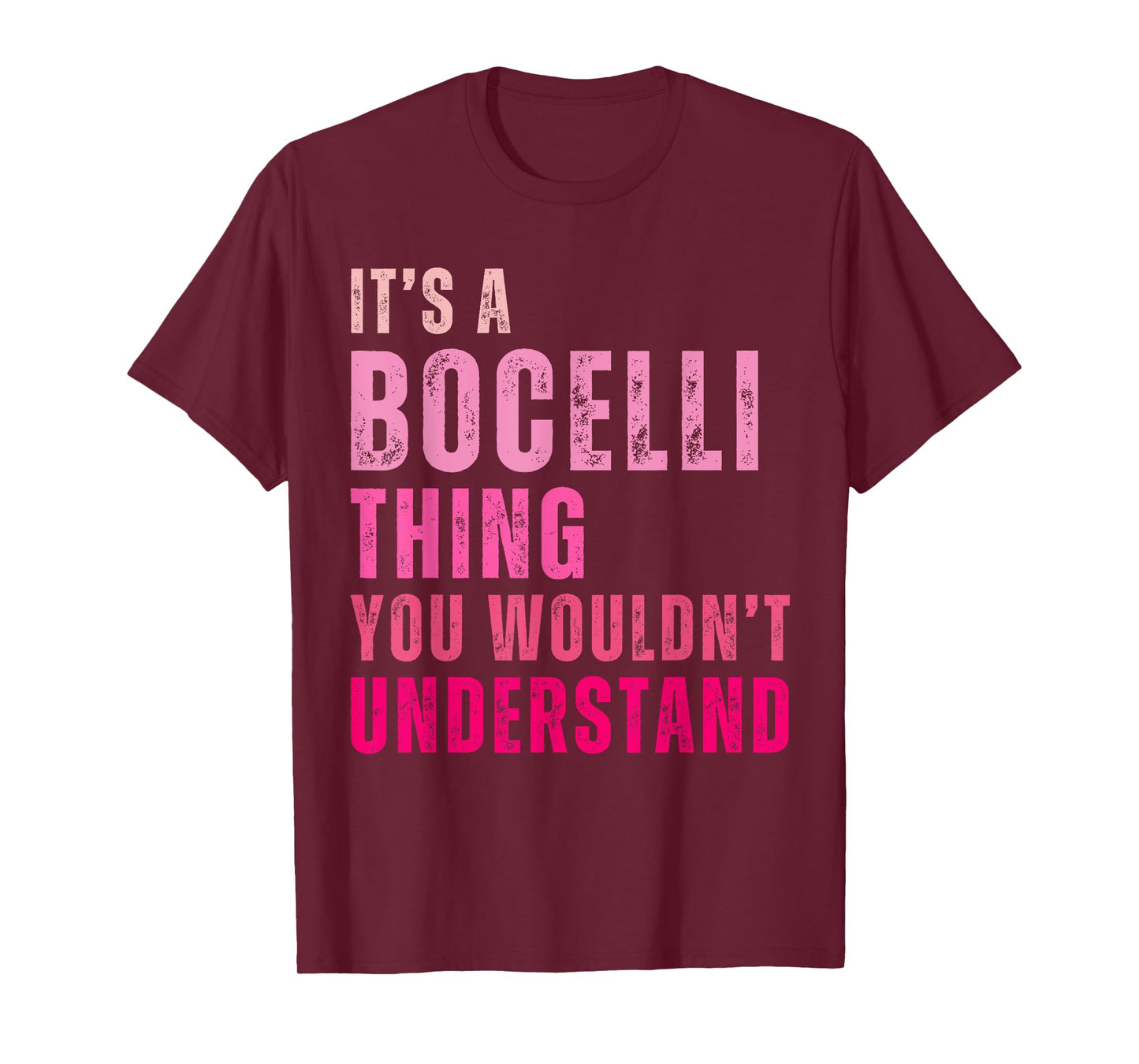 It's A Bocelli Thing You Wouldn't Understand Bocelli Vintage T-Shirt