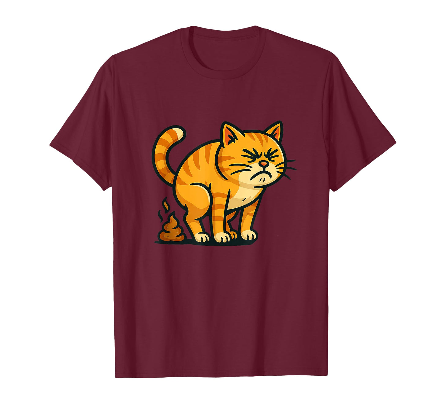 Funny Cat Pooping Costume Men Women T-Shirt