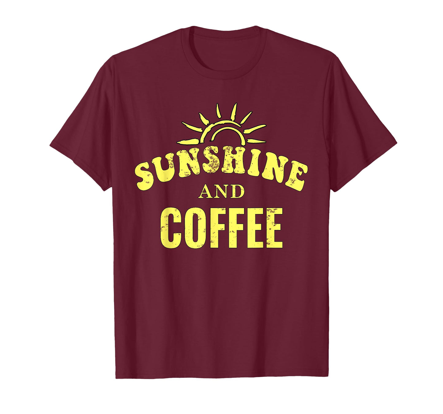Coffee Lovers | Sunshine and Coffee Retro Style Mothers Day T-Shirt