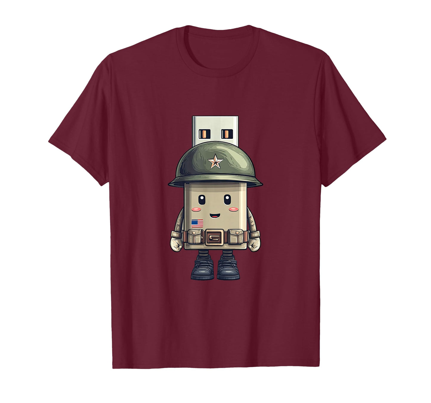 Nice USB in Military Look T-Shirt