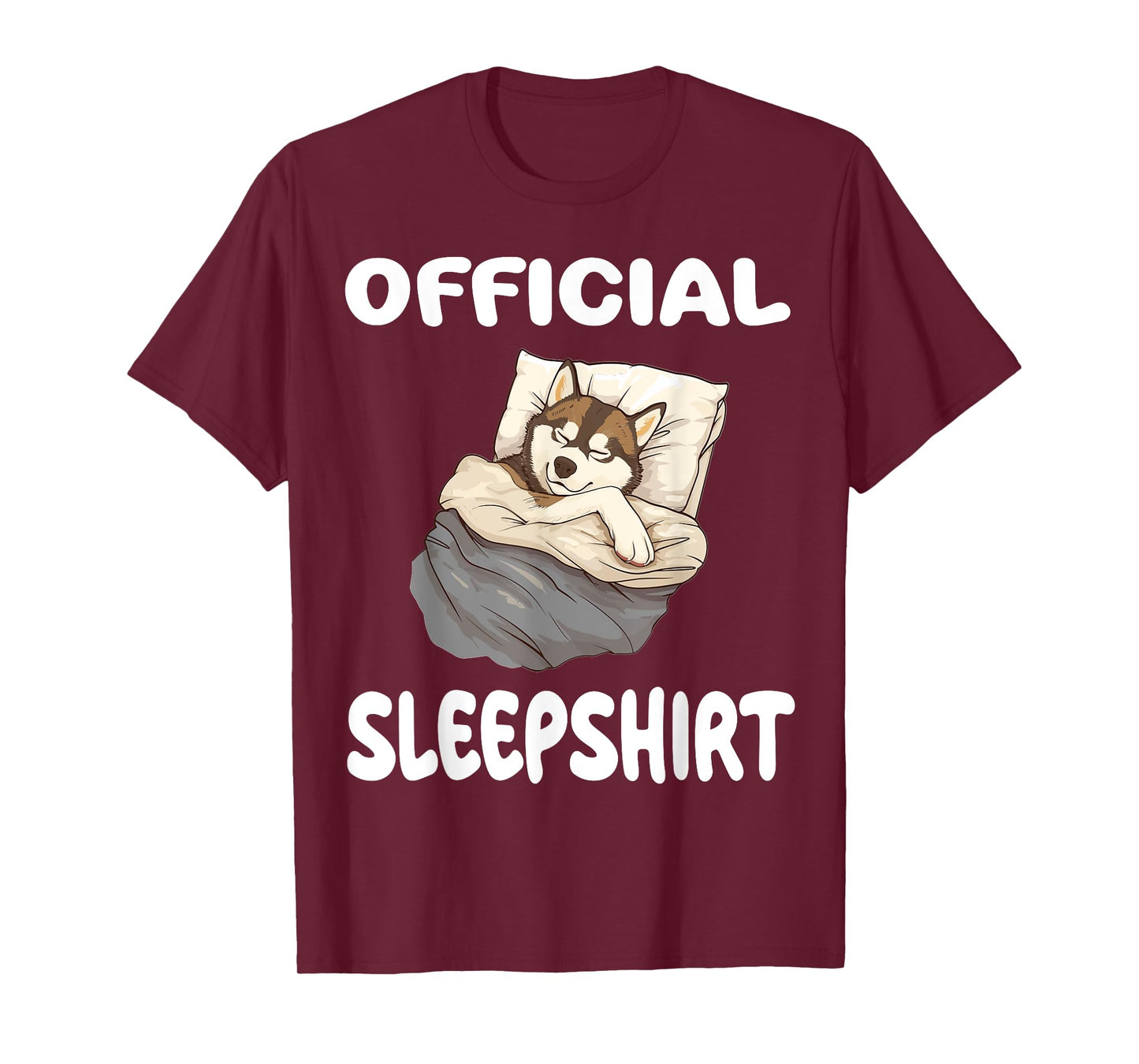 Siberian Husky Dog Official Sleepshirt Pajamas Nightgown Men Women Girls Kids T-Shirt