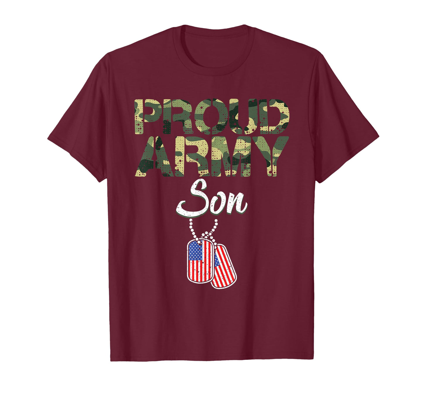 Funny Proud Army Son Military Camo Design For Kids Toddlers T-Shirt