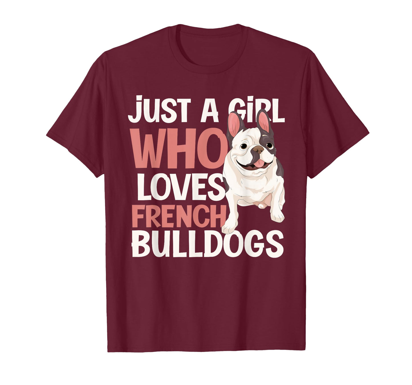 Cute Animal Pet Dog Frenchie Women Girls Gift French Bulldog T-Shirt