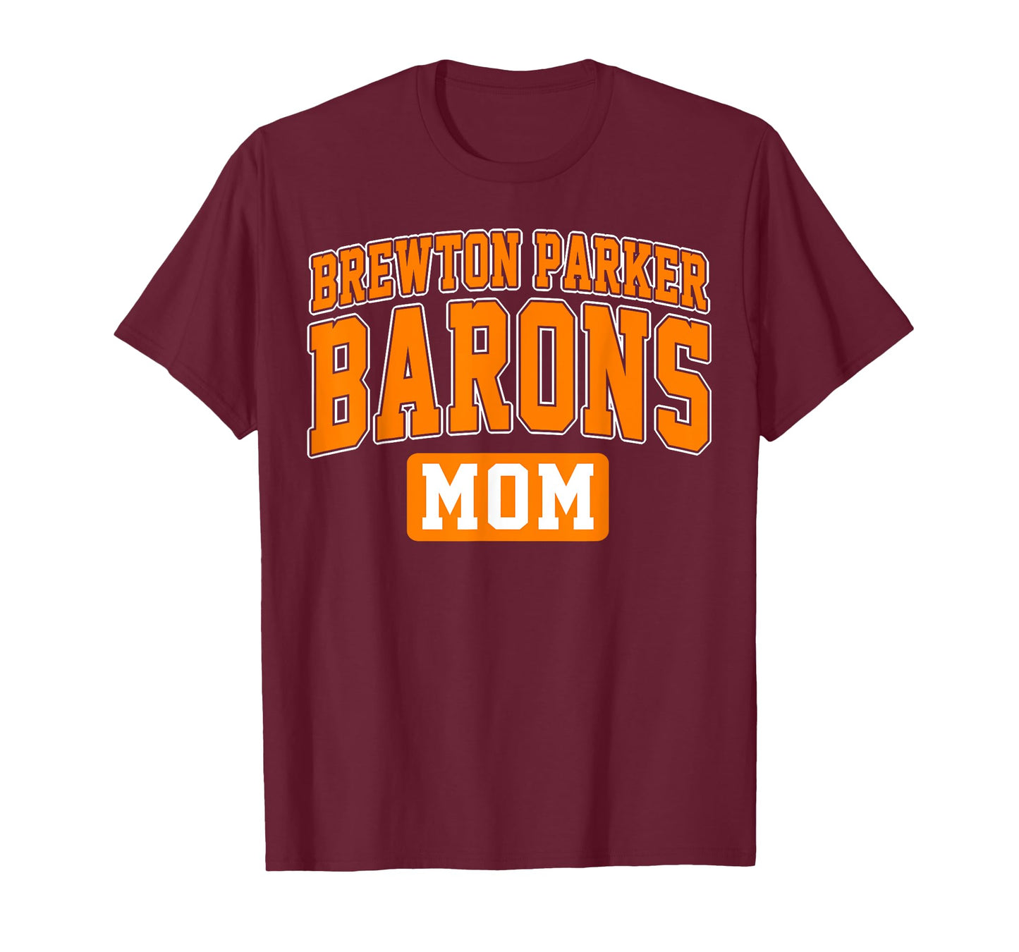 Brewton-Parker College Barons Mom Arch Vintage Design Women T-Shirt