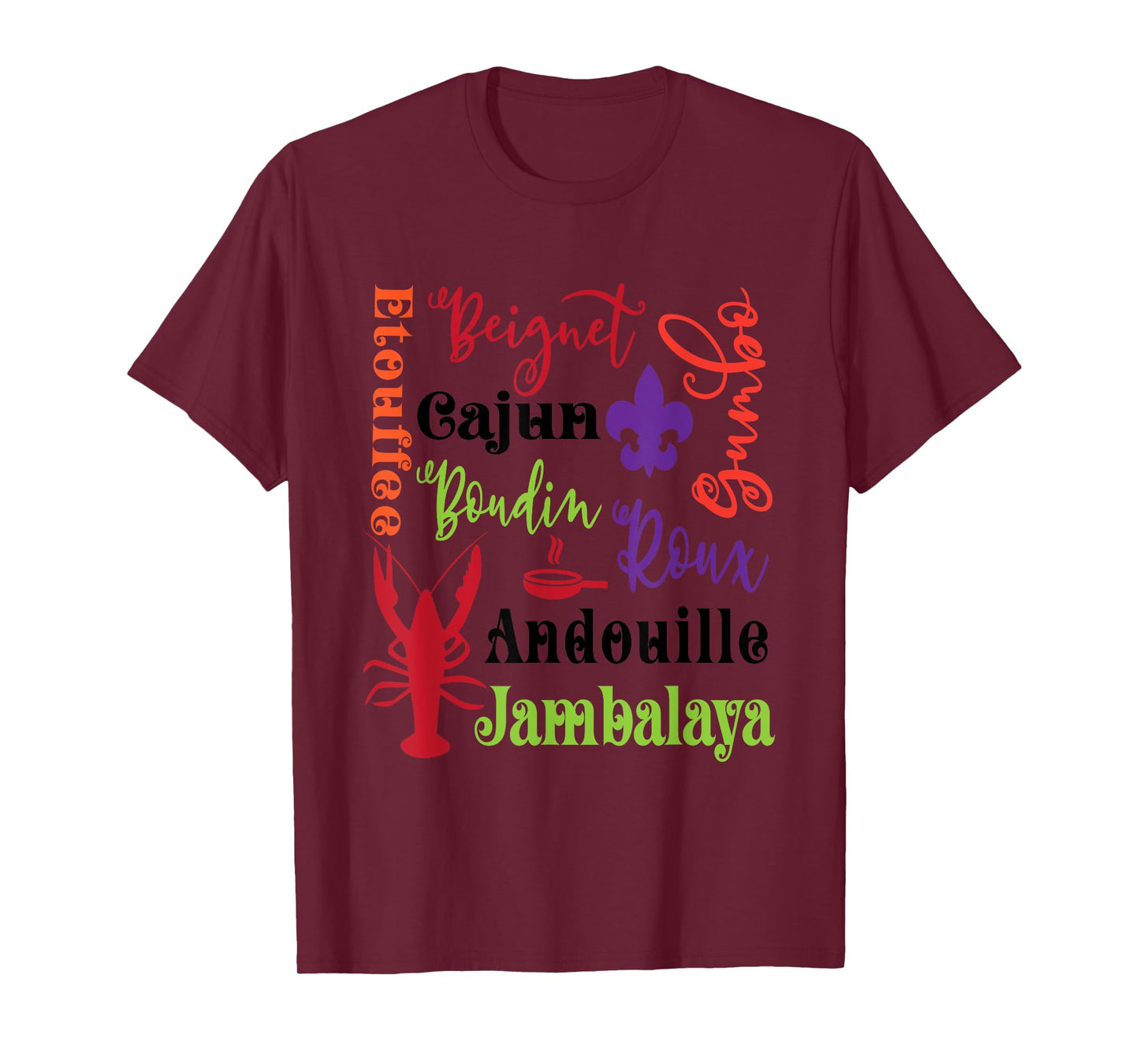 Crawfish Beignet Gumbo Jambalaya Subway Bayou Funny T Shirt T-Shirt