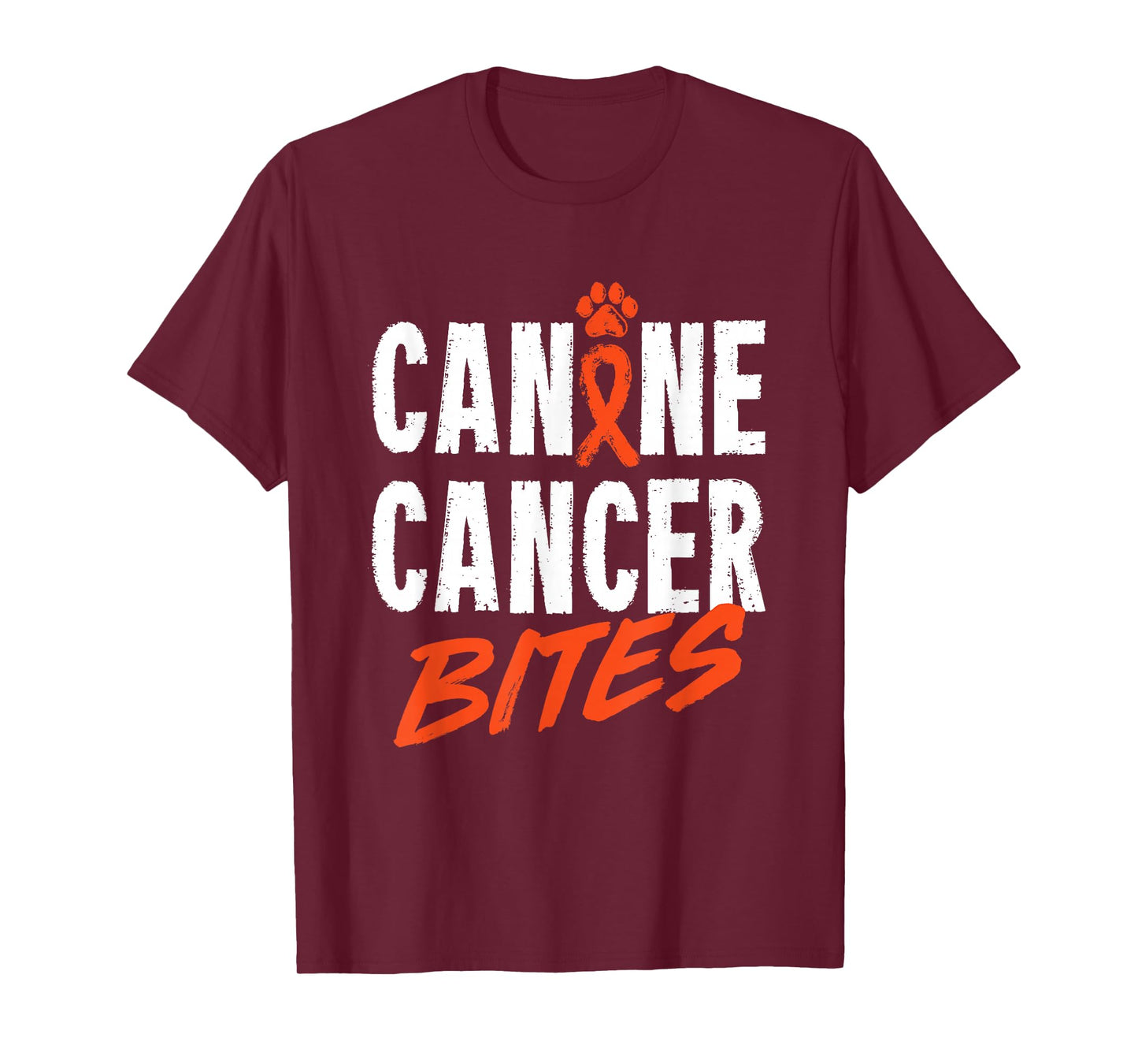 Canine Cancer Bites Dog Pet Carcinoma Support T-Shirt