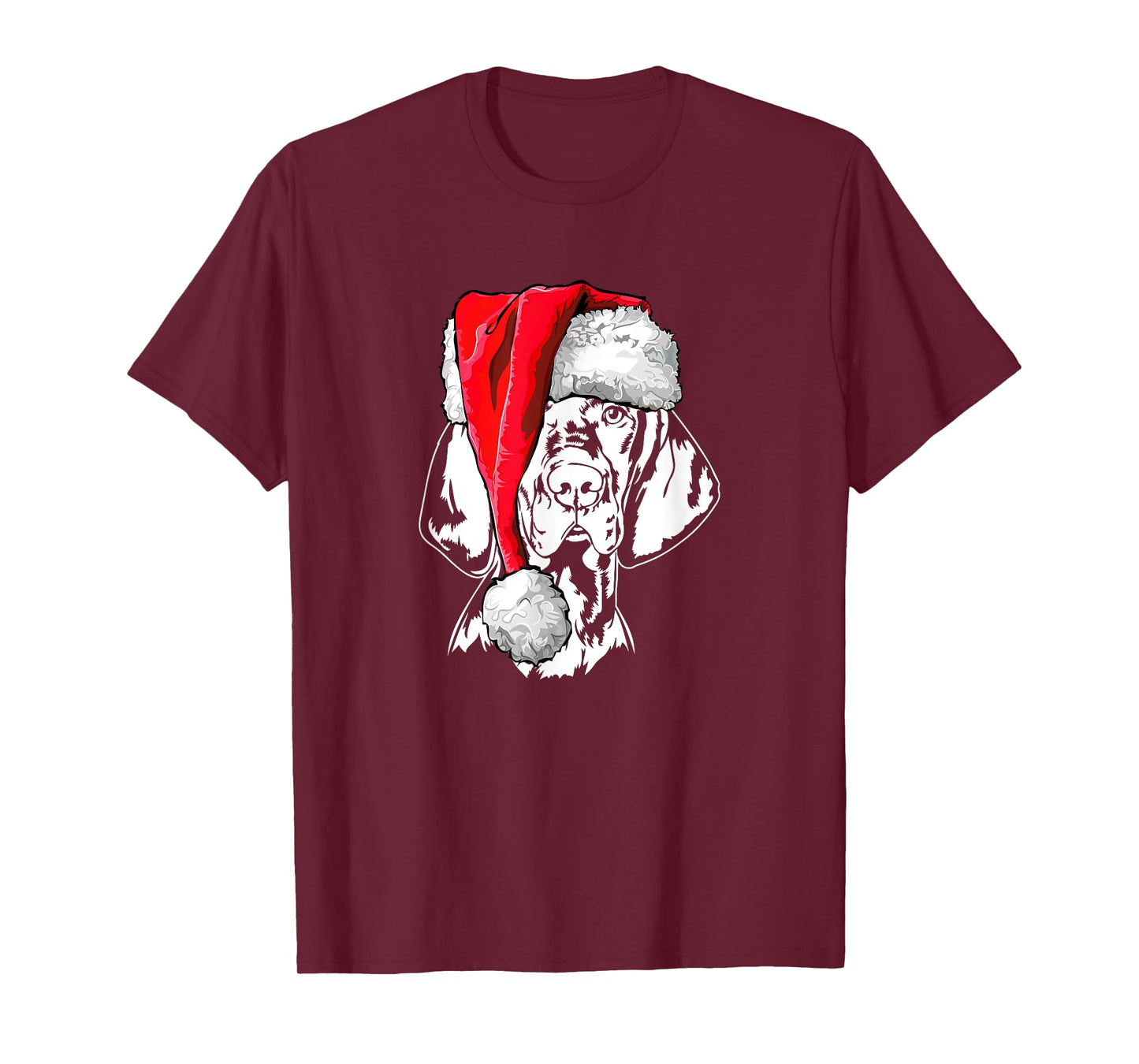 Funny Santa Hungarian Vizsla Christmas dog mom dog T-Shirt