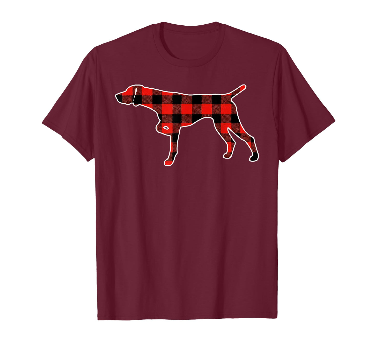 Red Buffalo Plaid Pajama GSP Christmas Dog Lover Men Women Kids T-Shirt