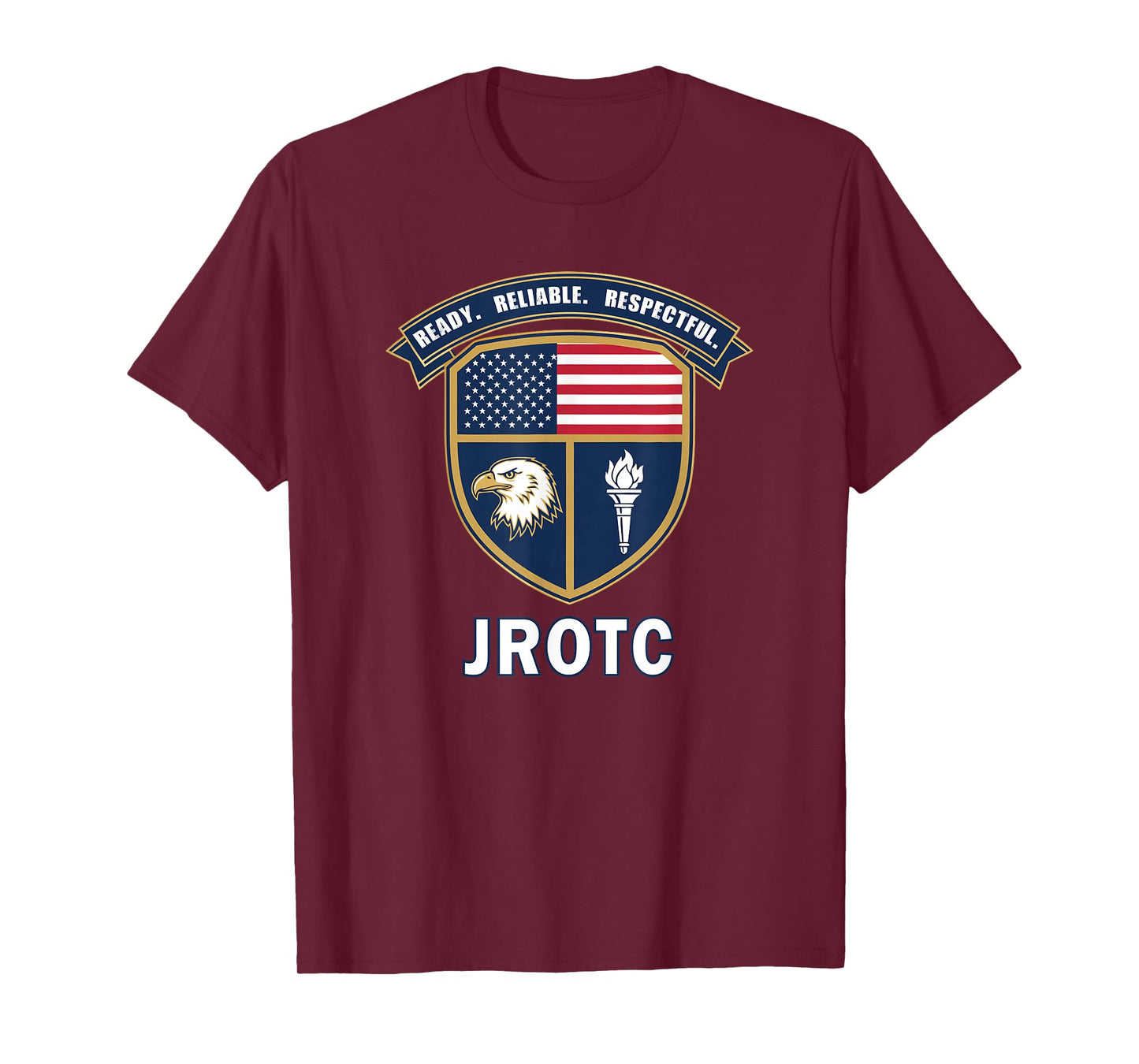 JROTC Patriotic Ready Reliable Respectful Cadet Design T-Shirt