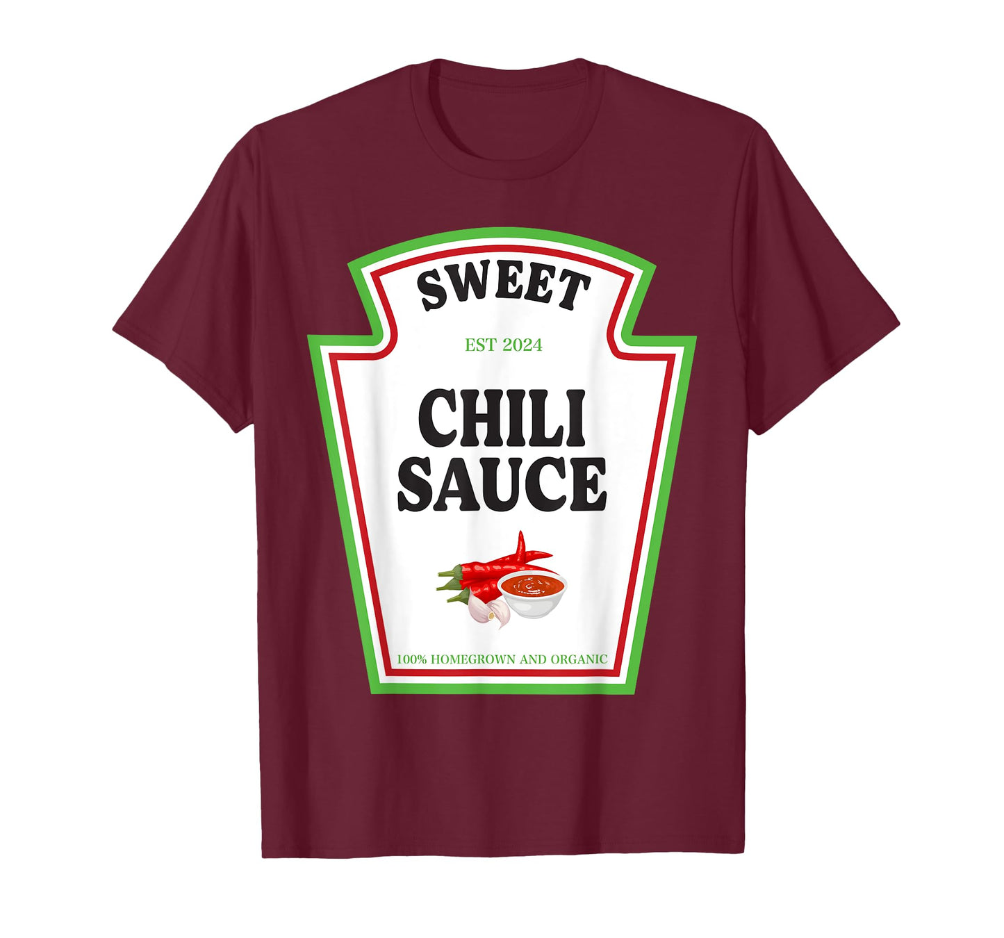Sweet Chili Sauce Condiment Spice Costume Party Matching T-Shirt