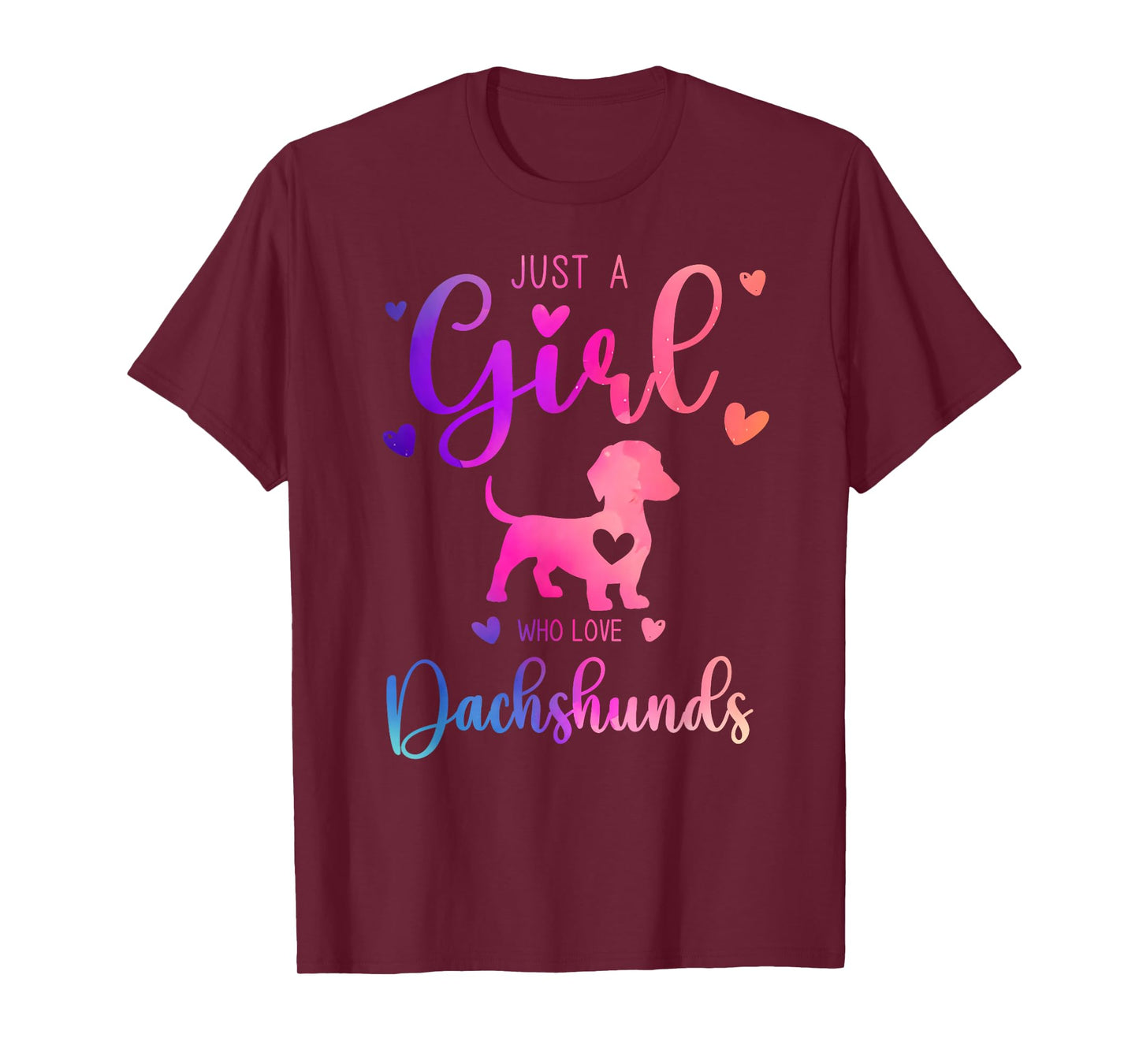 Just a Girl Who Loves Dachshunds Dress for Women and Kids T-Shirt