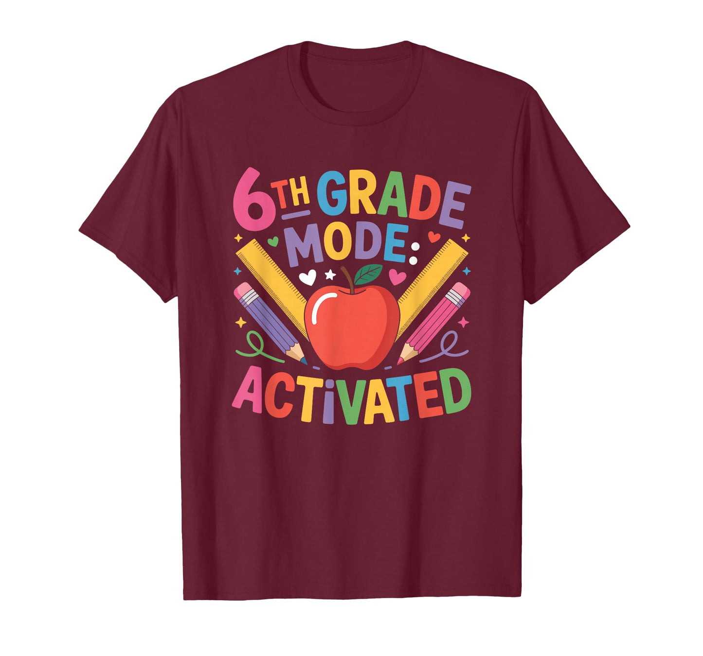 Sixth Grader Teacher Boys Girls, 6Th Grade Mode Activated T-Shirt
