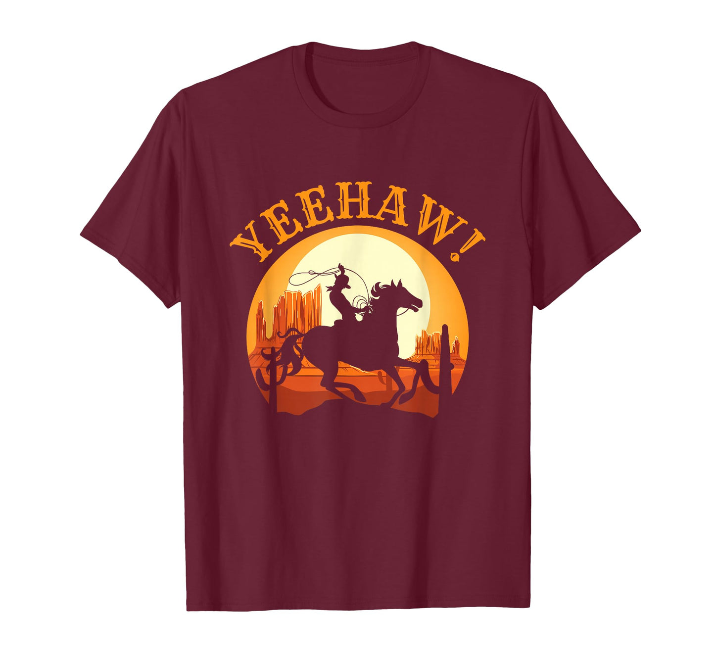 Howdy Cowboy Rodeo Riding Lover Saying Yeehaw! Gift T-Shirt