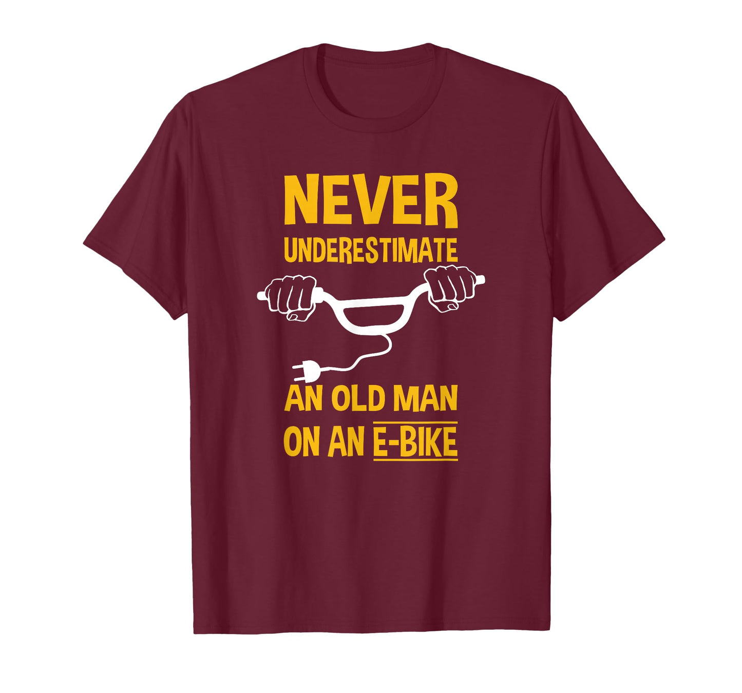 An Old Man On An E-Bike Funny T-Shirt